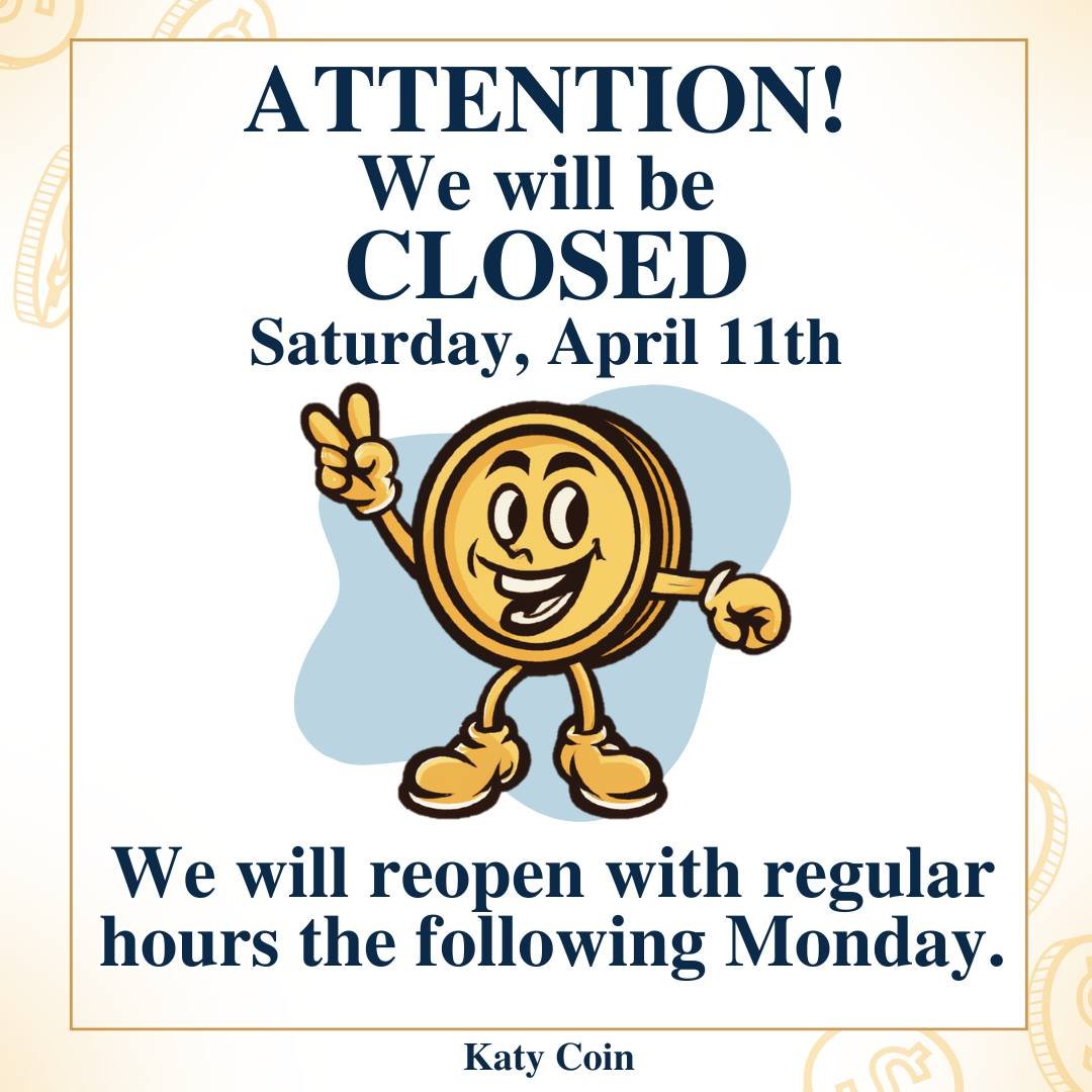 Hey folks! This Saturday, April 11th, we'll be closed for Employee Appreciation Day! We&rsquo;ll be back to regular hours on Monday&mdash;see you then!