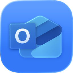 Microsoft Outlook logo featuring a blue envelope with a white checkmark.