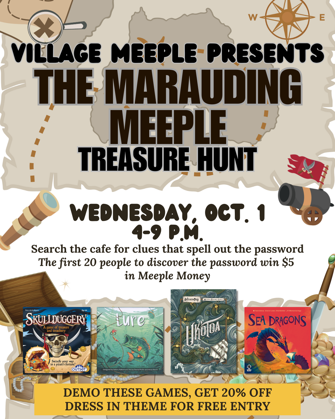 The Marauding Meeple: Treasure Hunt