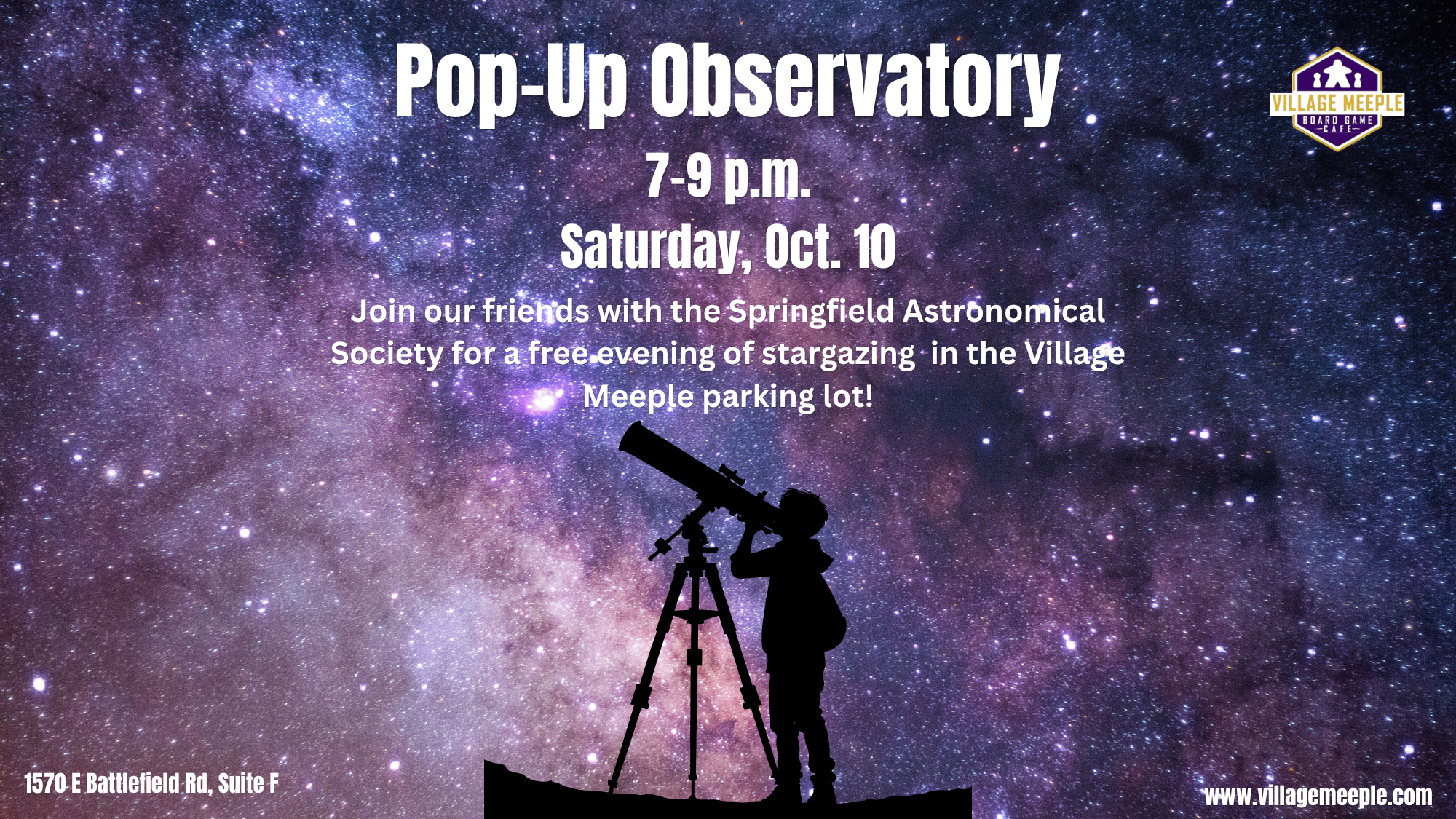 Pop-Up Observatory with the Springfield Astronomical Society