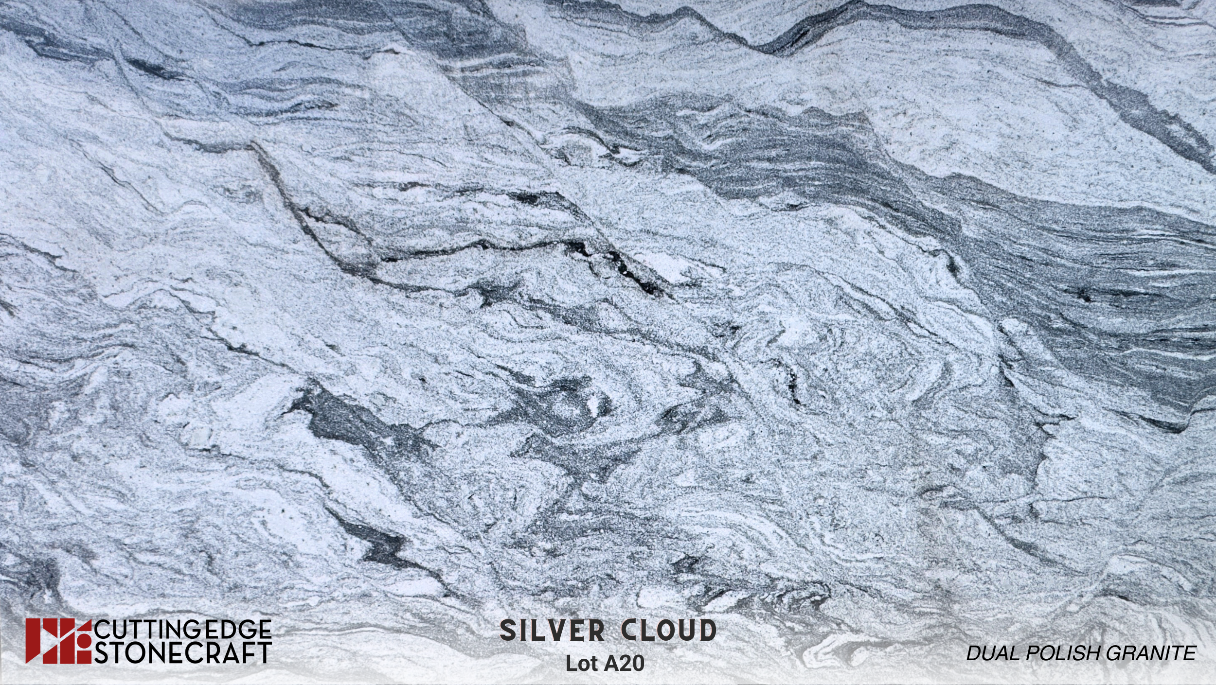 Silver Cloud (A20) | Granite | Dual- Leather/Polish Finish 