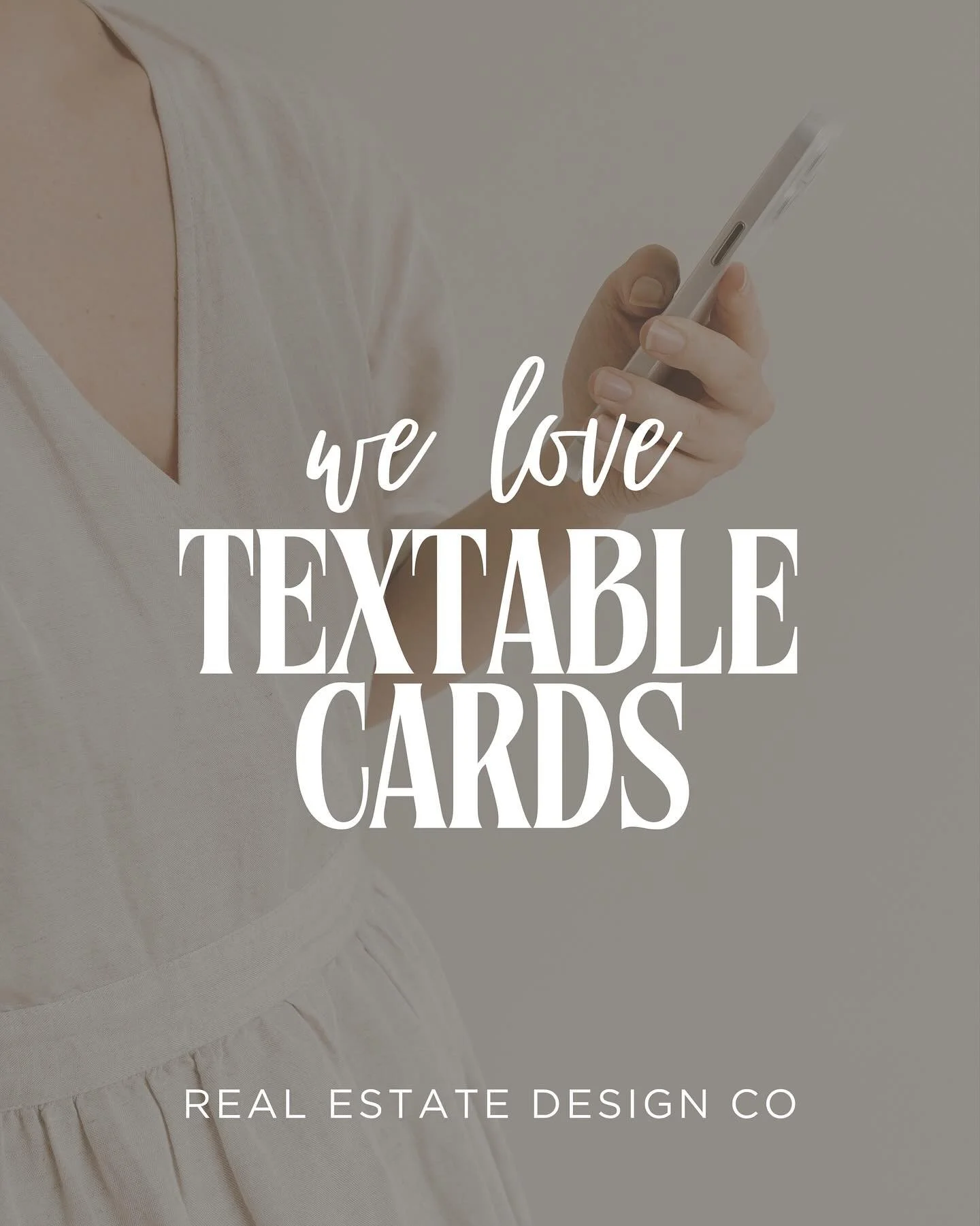 Ever send an email and wonder if a client even saw it? Or did it get lost in a sea of messages or threads?

That&rsquo;s why I&rsquo;ve been loving textable cards. They land straight on a client&rsquo;s phone, look beautiful, and &mdash; here&rsquo;s