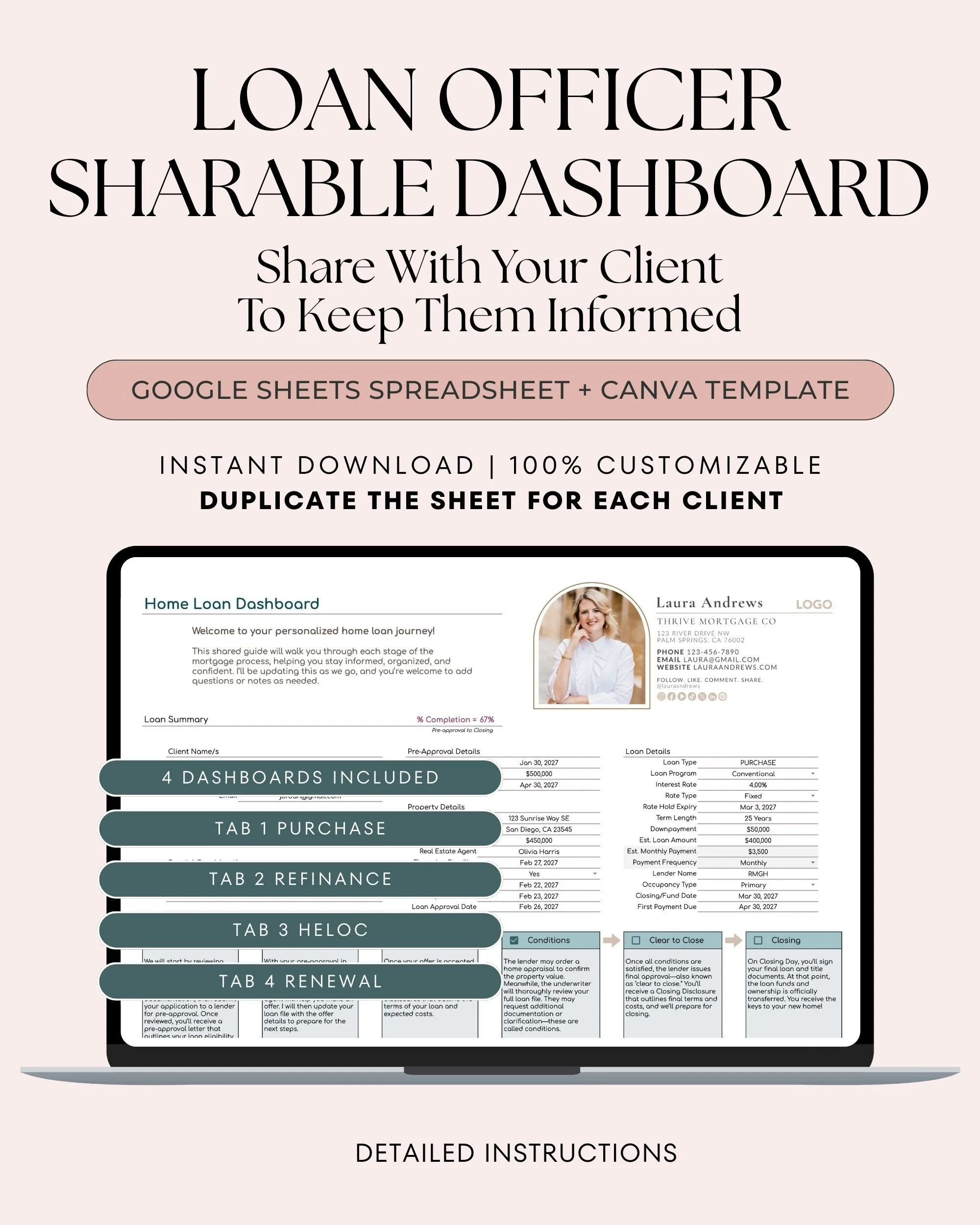 SKU 210 | Loan Tracker - A Shared Google Sheet