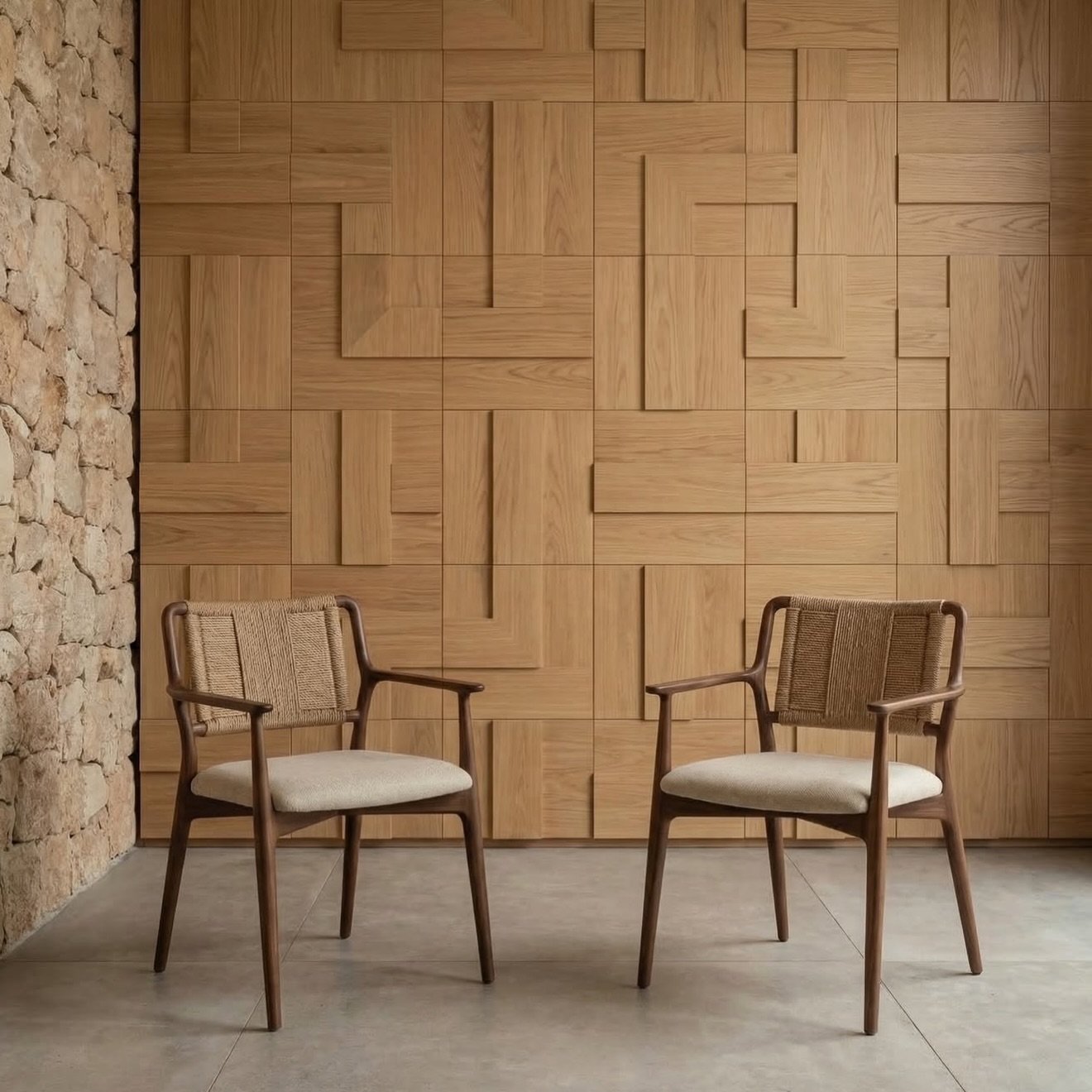 🅟🅣 Apresentamos a cadeira de jantar SS.
Uma pe&ccedil;a onde a madeira trabalhada com precis&atilde;o se cruza com a textura do encosto entran&ccedil;ado e o conforto do assento estofado.
&bull;
Equil&iacute;brio, eleg&acirc;ncia e conforto para a 