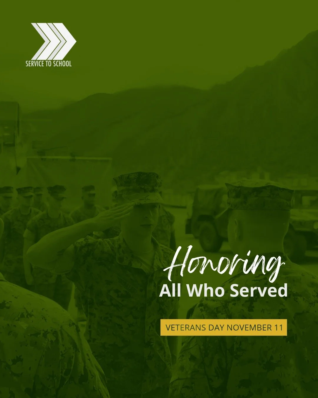 Happy Veterans Day! 🇺🇸 Today and every day, we honor those who&rsquo;ve served and the futures they&rsquo;re building.