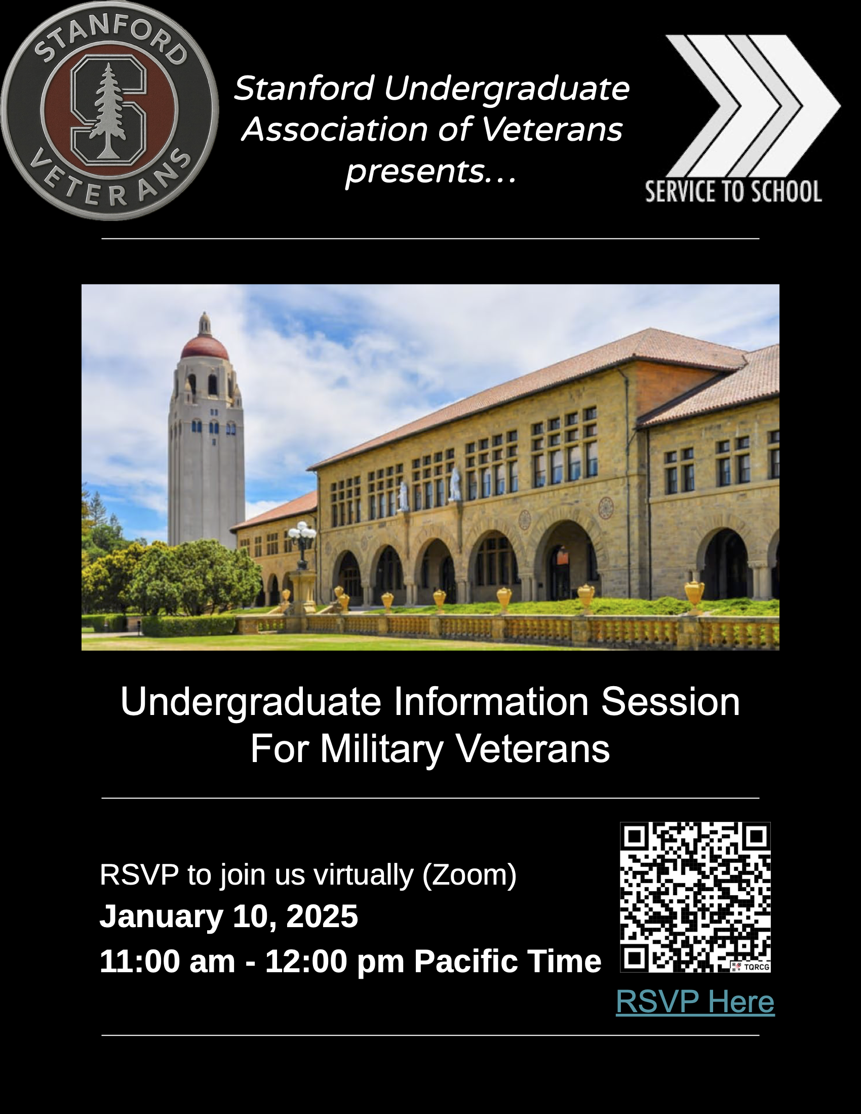 Stanford University Undergraduate Information Session For Military Veterans