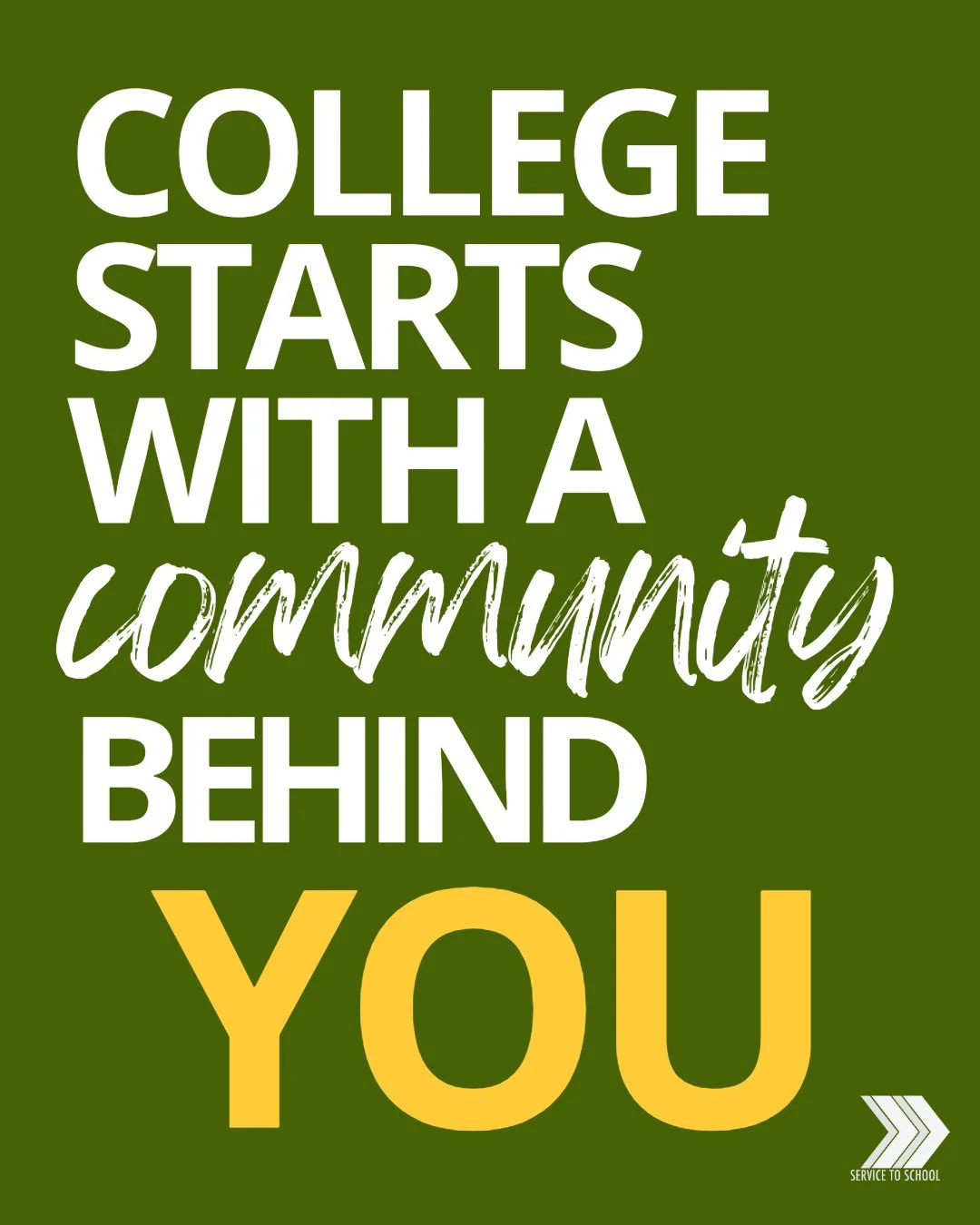 Applying to college after the military isn't a solo mission. ⁠
Joining S2S is more than just a one-time service, it's becoming part of a community &mdash; one built specifically for veterans navigating the college admissions process.⁠
⁠
That means an