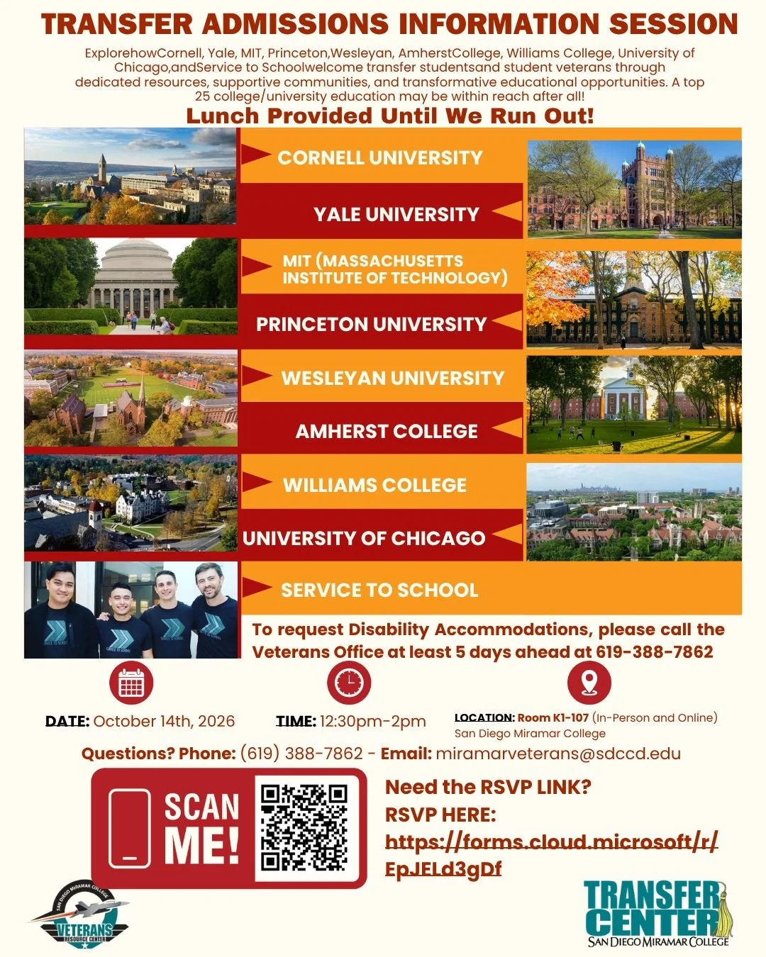 Miramar College Transfer Admissions Information Session