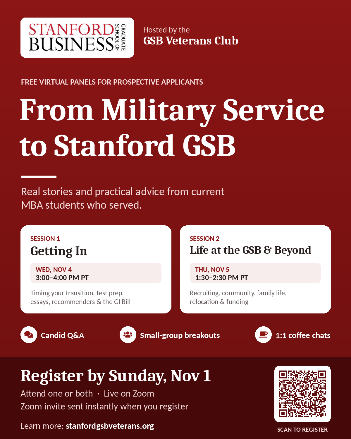 From Service to Stanford GSB: Real Stories and Practical Advice from the GSB Veterans Club: Getting in