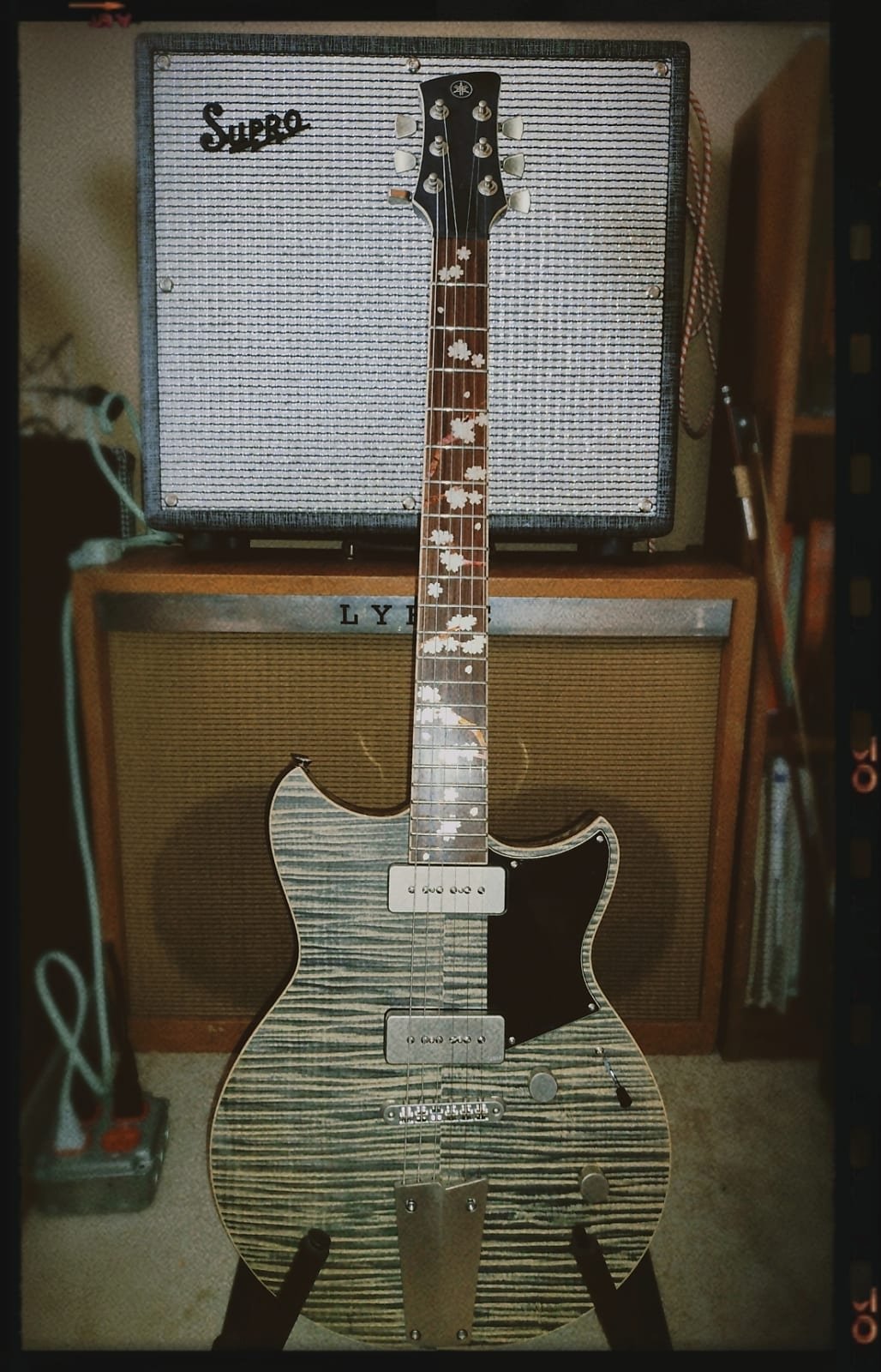 Yamaha Revstar. Custom inlay overlay.