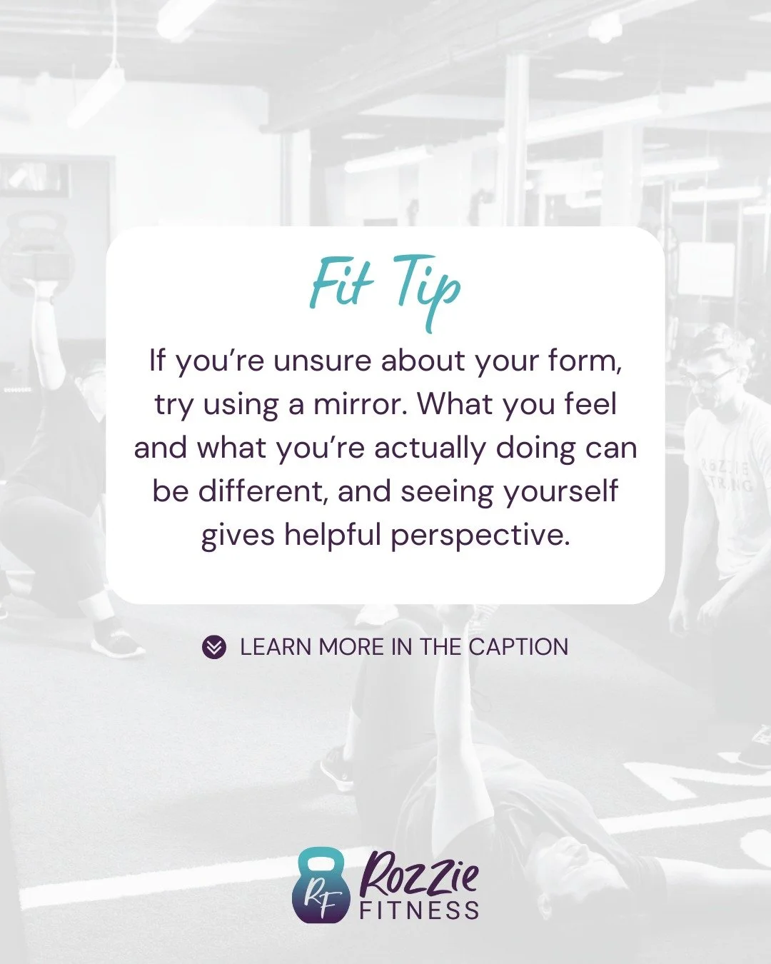 Form is super important! 🏋️&zwj;♂️Checking to make sure you are doing an exercise correctly not only optimizes the workout, but helps avoid injury and strain. 

At Rozzie Fitness, our trainers are always by your side 💪&mdash;whether in personal tra
