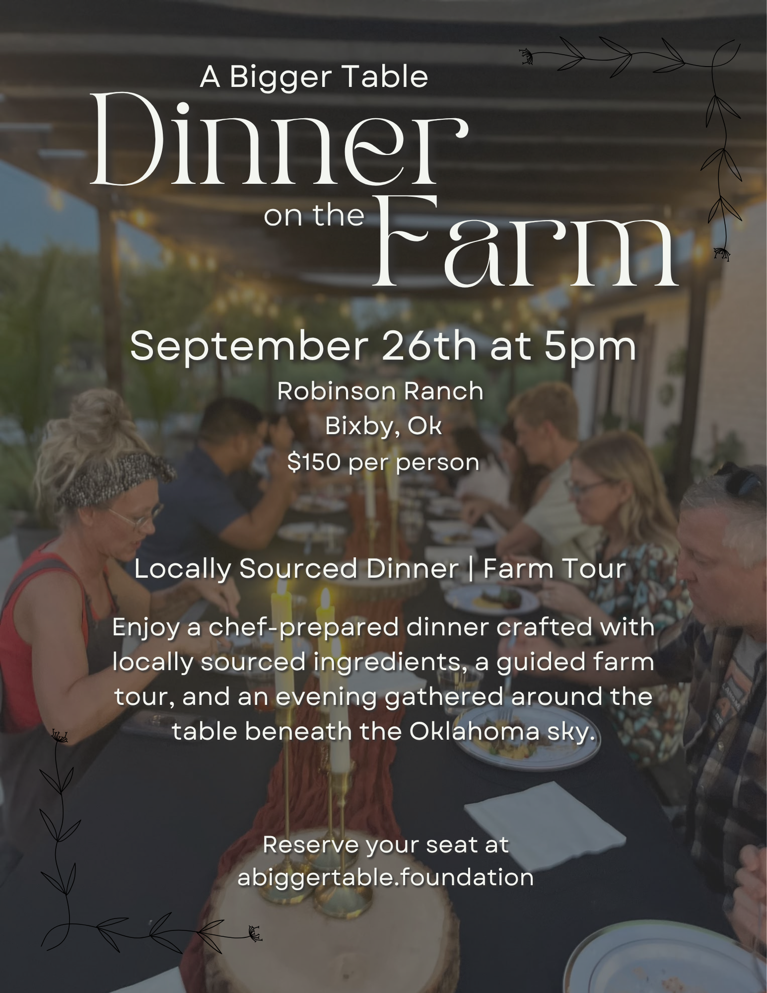 Dinner on the Farm (Sept. 26th)