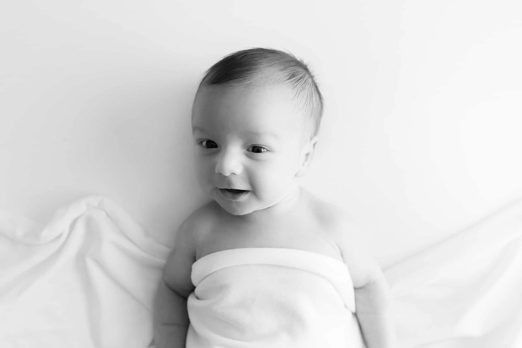 Black and White Newborn Baby photo Alexandria, Virginia