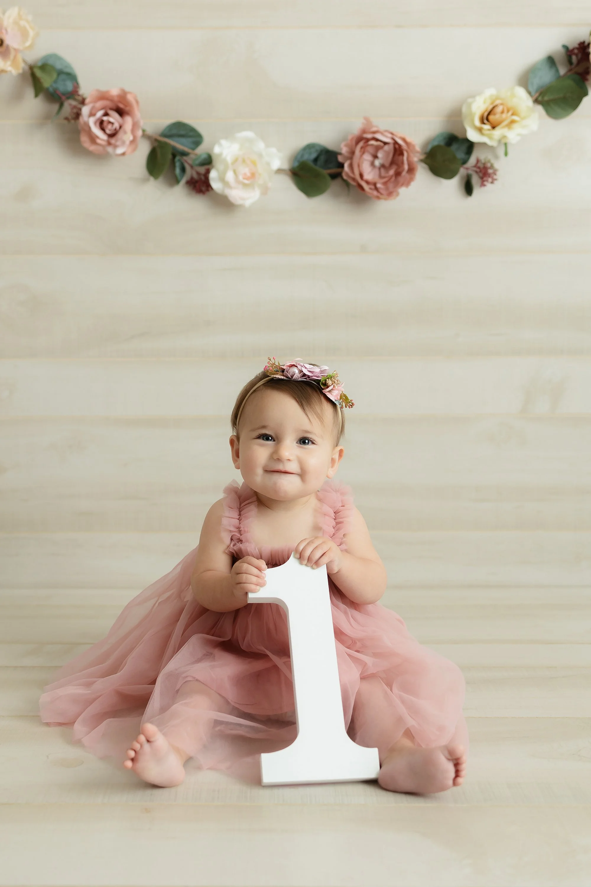 studio portrait session little girl