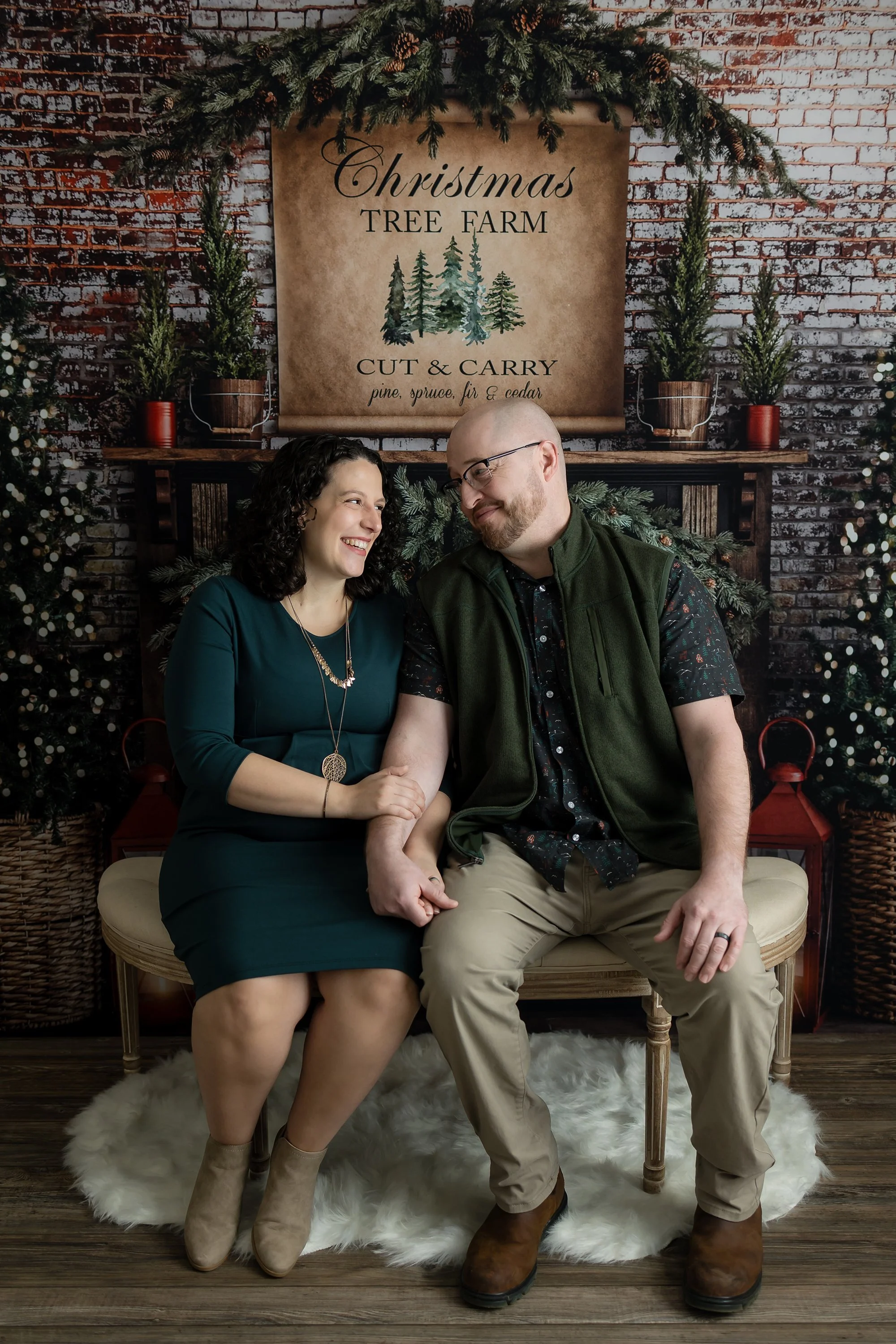 Couple Christmas Mini Session 