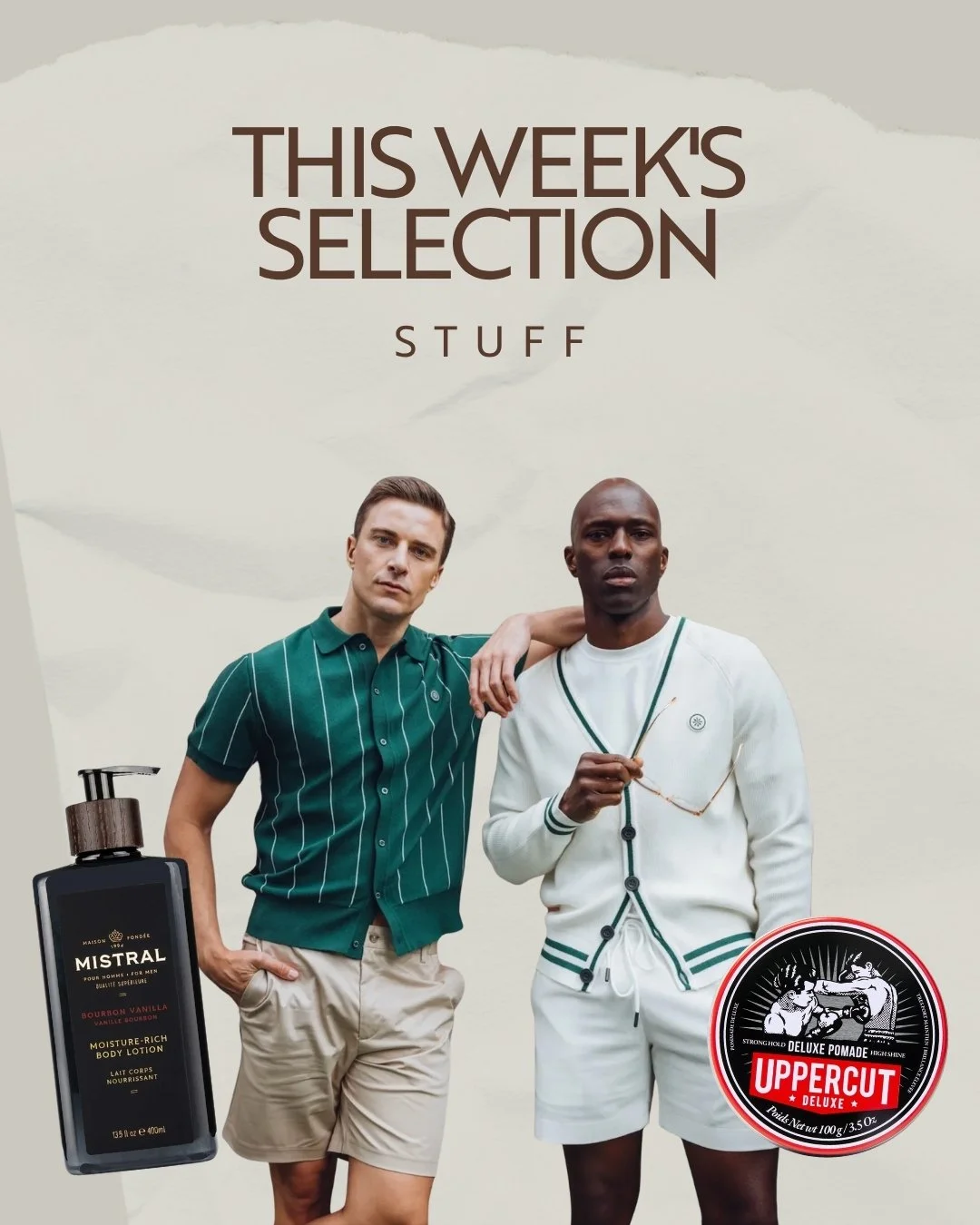 This week's selection just landed and there's something for everyone.

Wellness to keep you feeling good, gifts if you need to show up right, and clothes to make sure you look the part.

All of it at STUFF, all of it worth it.
Swing by and take a loo
