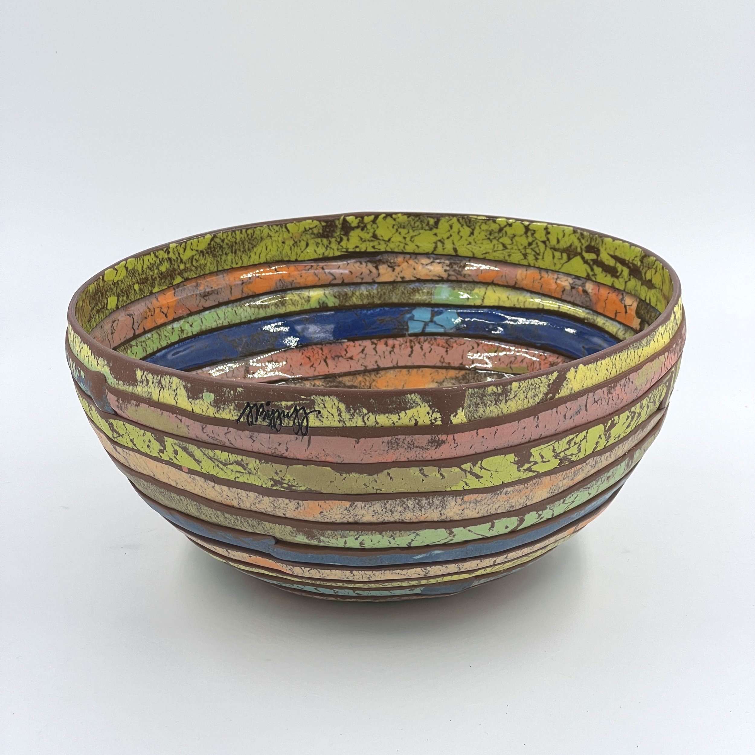 Rag Rug Bowl #07