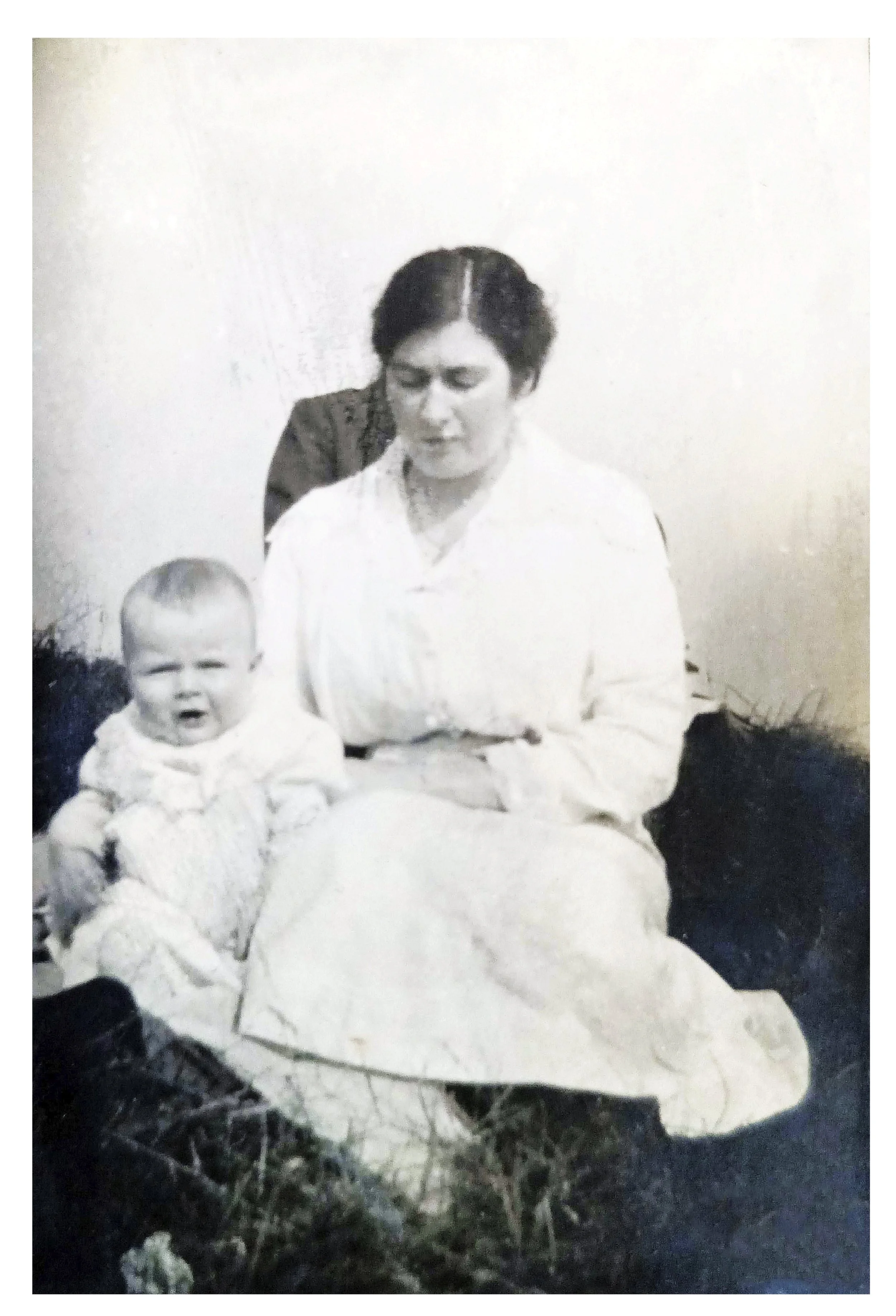 Maggie Victoria with one of her children