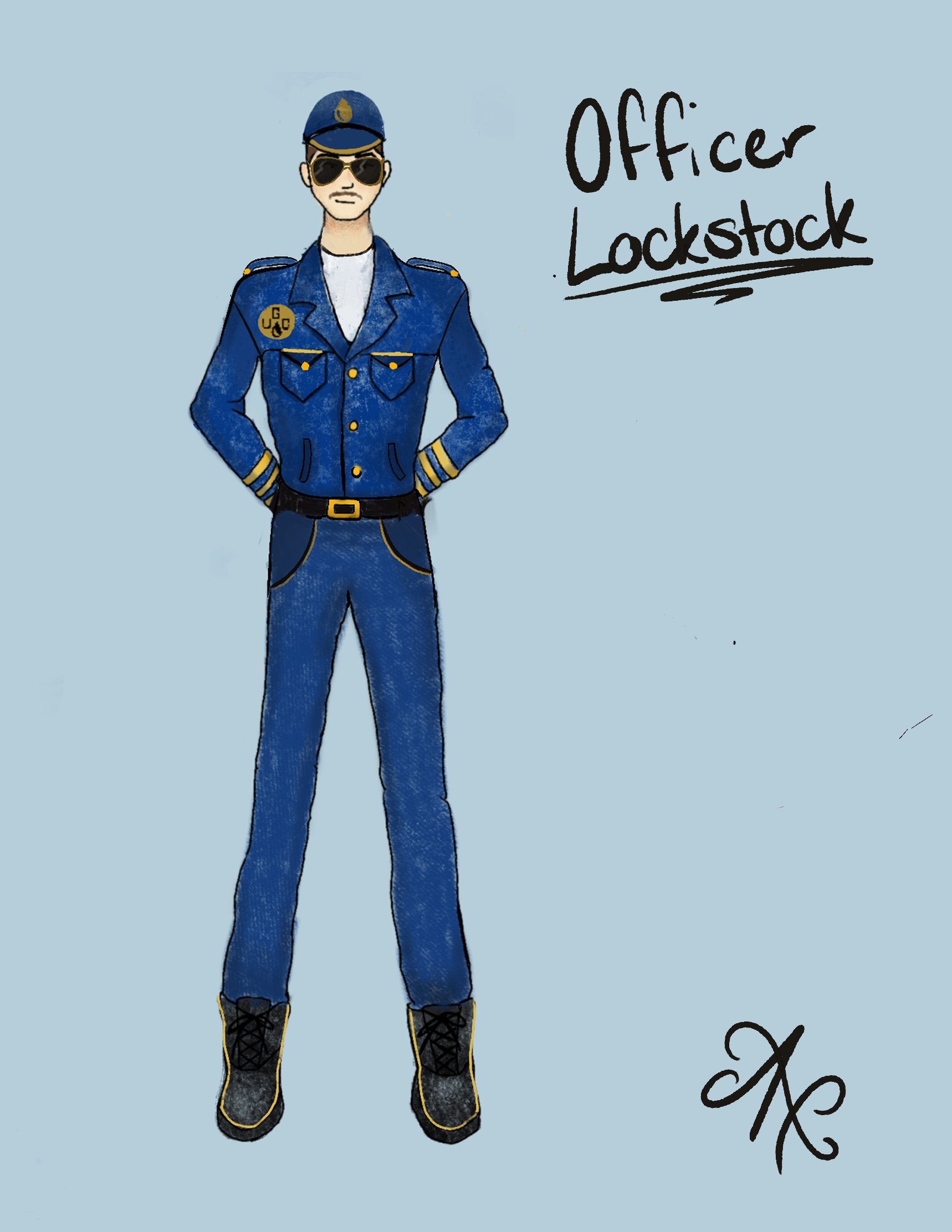 Rendering of Officer Lockstock
