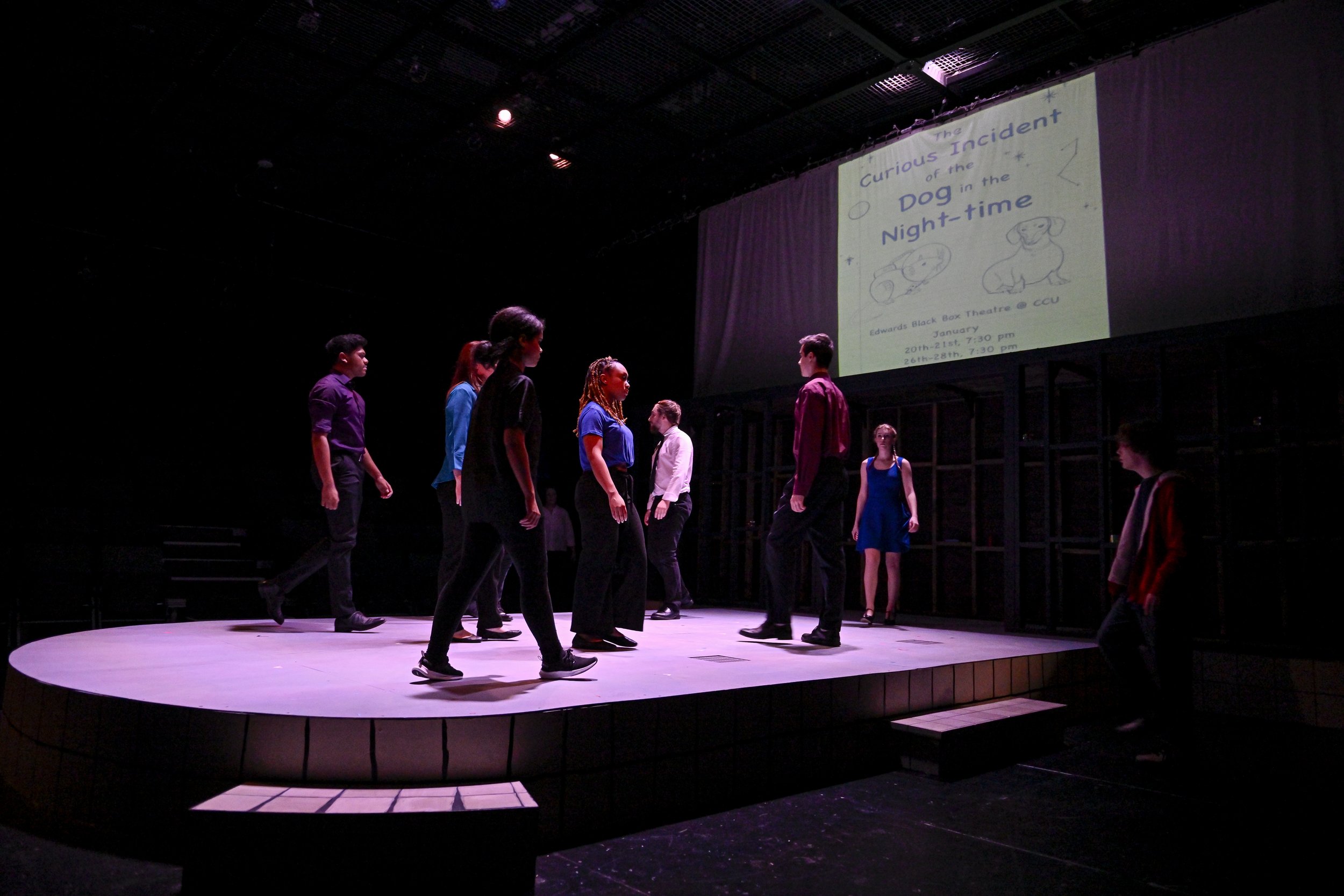 Full ensemble in base outfits, resembling the night sky