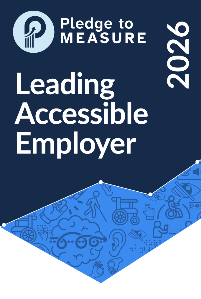Leading Accessible Employer (2026) recognized by the Pledge to Measure