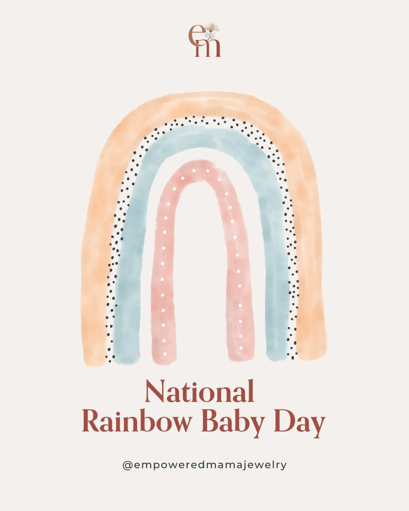🌈 Today is National Rainbow Baby Day!
⠀⠀⠀⠀⠀⠀⠀⠀⠀
A rainbow baby is a baby born after a miscarriage, stillborn, or neonatal death. Statistically, most people who lose a pregnancy will get pregnant again, according to the American Pregnancy Association