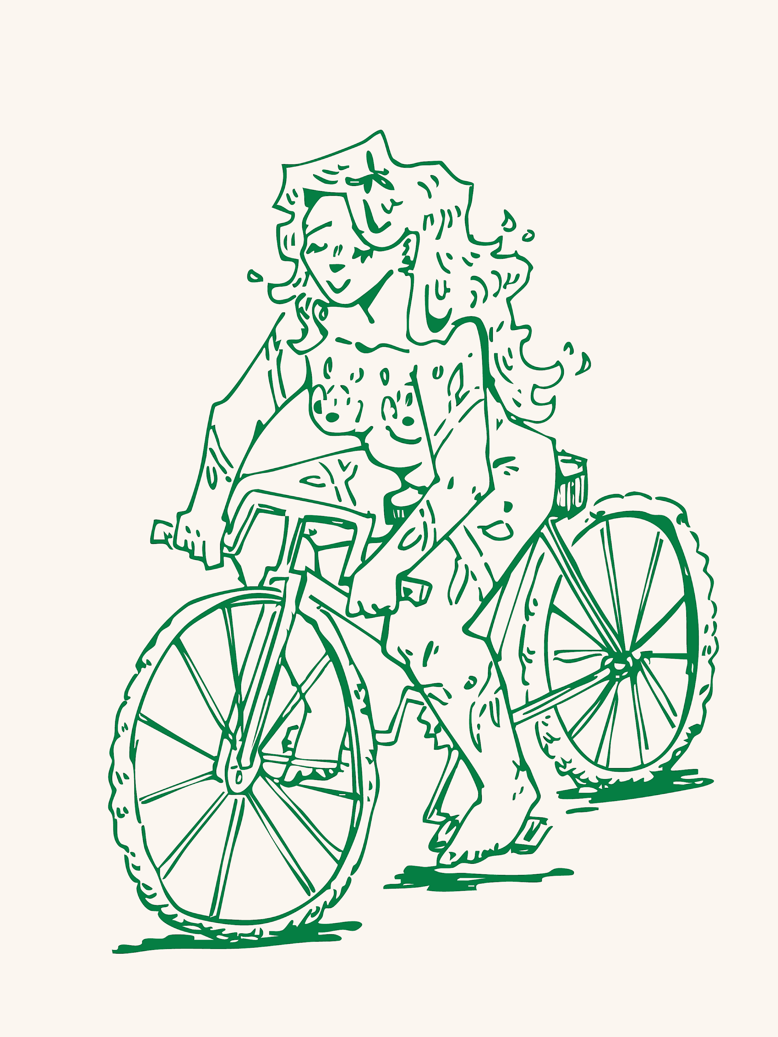 Biking in Your Birthday Suit