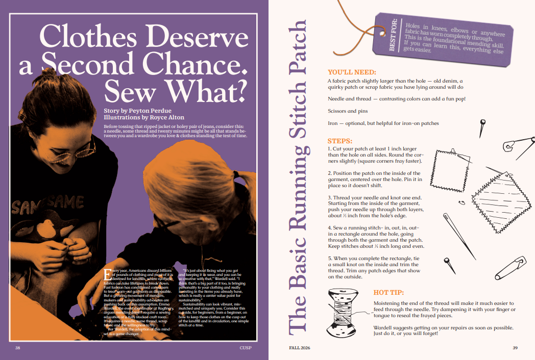 Clothes Deserve a Second Chance. Sew What?