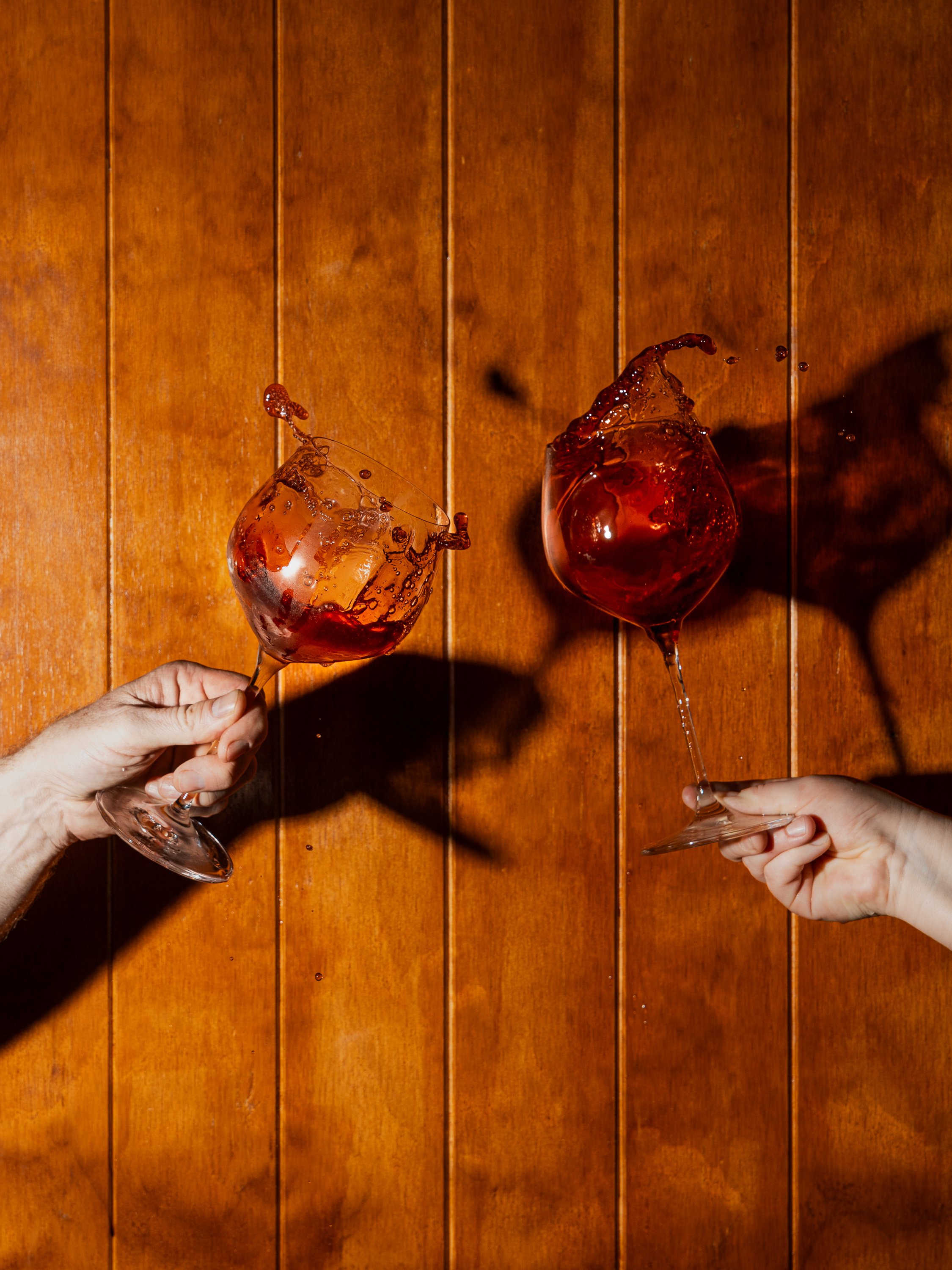 red wine cheers