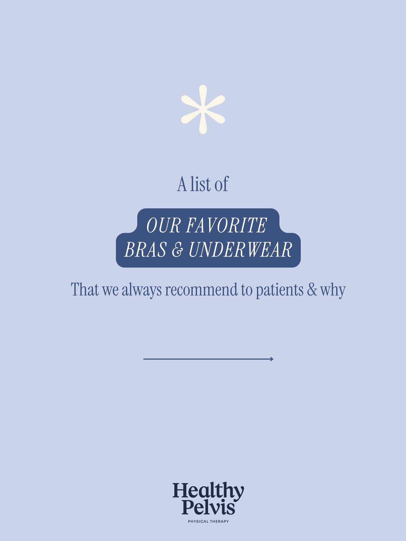 ✨ Plot twist: Your underwear drawer might be part of your treatment plan.

As pelvic PTs, we&rsquo;re always connecting the dots between symptoms and what&rsquo;s contributing to them. Sometimes it&rsquo;s exercise or manual therapy. And sometimes? I