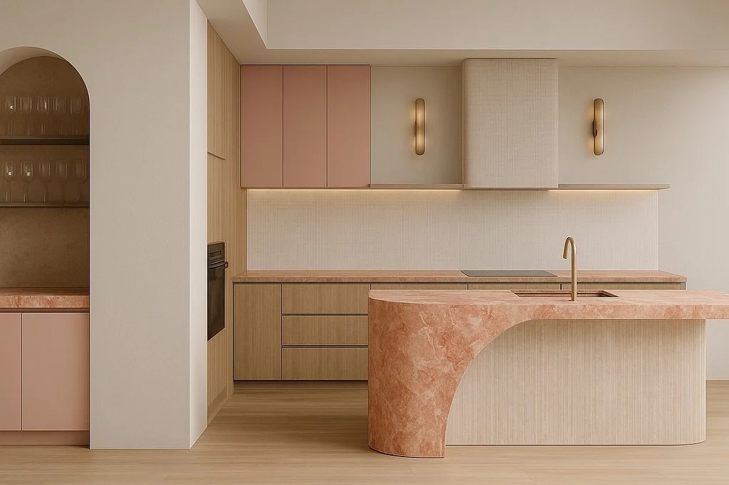 TULUM HOUSE &bull; WIP 

Fun little AI render for the kitchen @ TULUM&hellip;is it accurate? No, but is it still a vibe? Yes! 

We are getting to the pointy end of the Design Development process for this incredible renovation which embraces playful, 