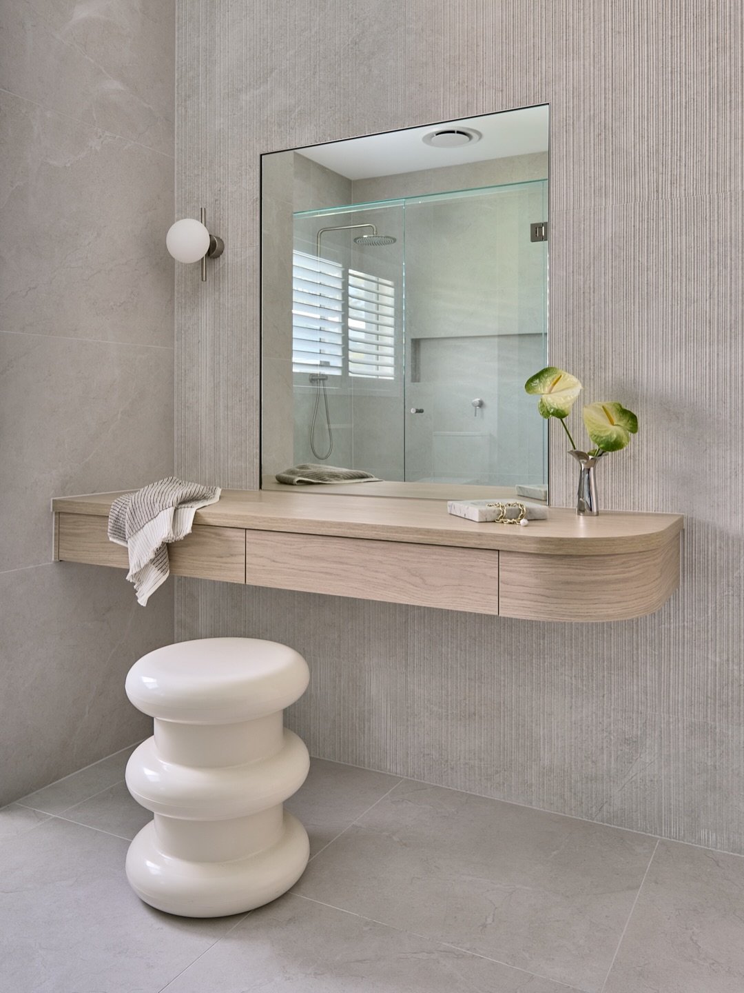 She told us, &lsquo;I never use the bath.&rsquo; 
So we listened.

And turned that unused space into a custom dressing table that fits her life perfectly.

Design starts with understanding how you really live.

Project BROOKE
Interior Design &amp; St