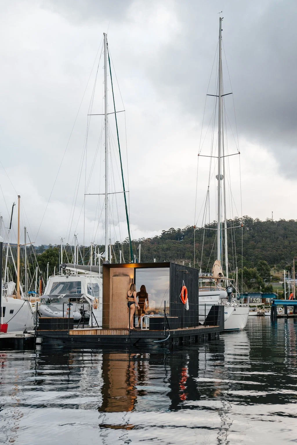 Sauna Boat Tasmania Oyster Cove Marina