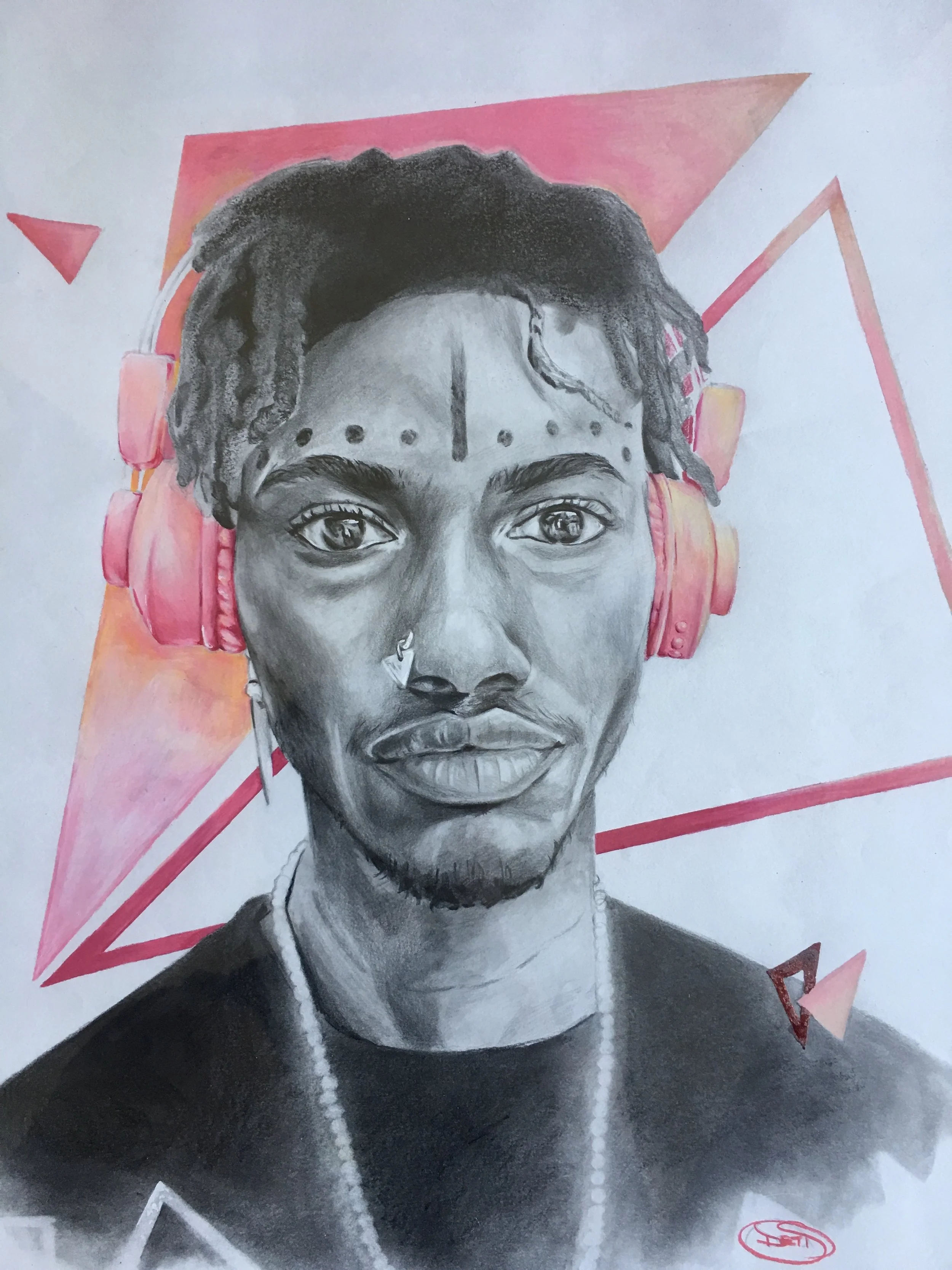 LoverBoi
Graphite, Ink, Colored Pencil, and Foil on Paper
18x24” 
2018
(sold to private collector)