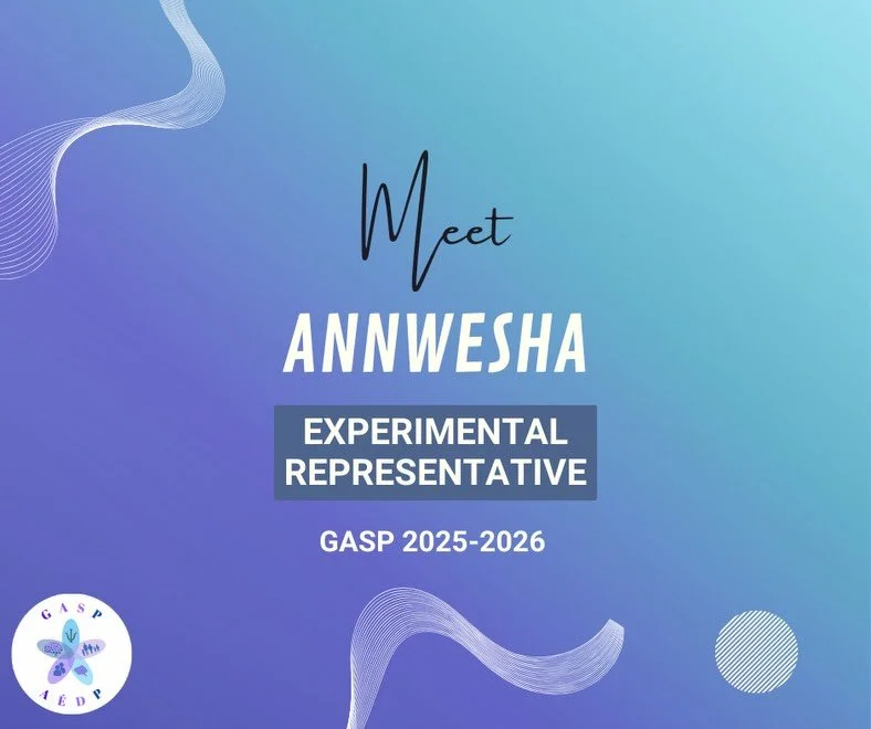 ✨ Meet the GASP team! ✨ 
Annwesha is a fourth-year PhD candidate in Experimental Psychology and one of our two Experimental Representatives! Her research investigates the link between racism and health. In her role, she attends School Council meeting