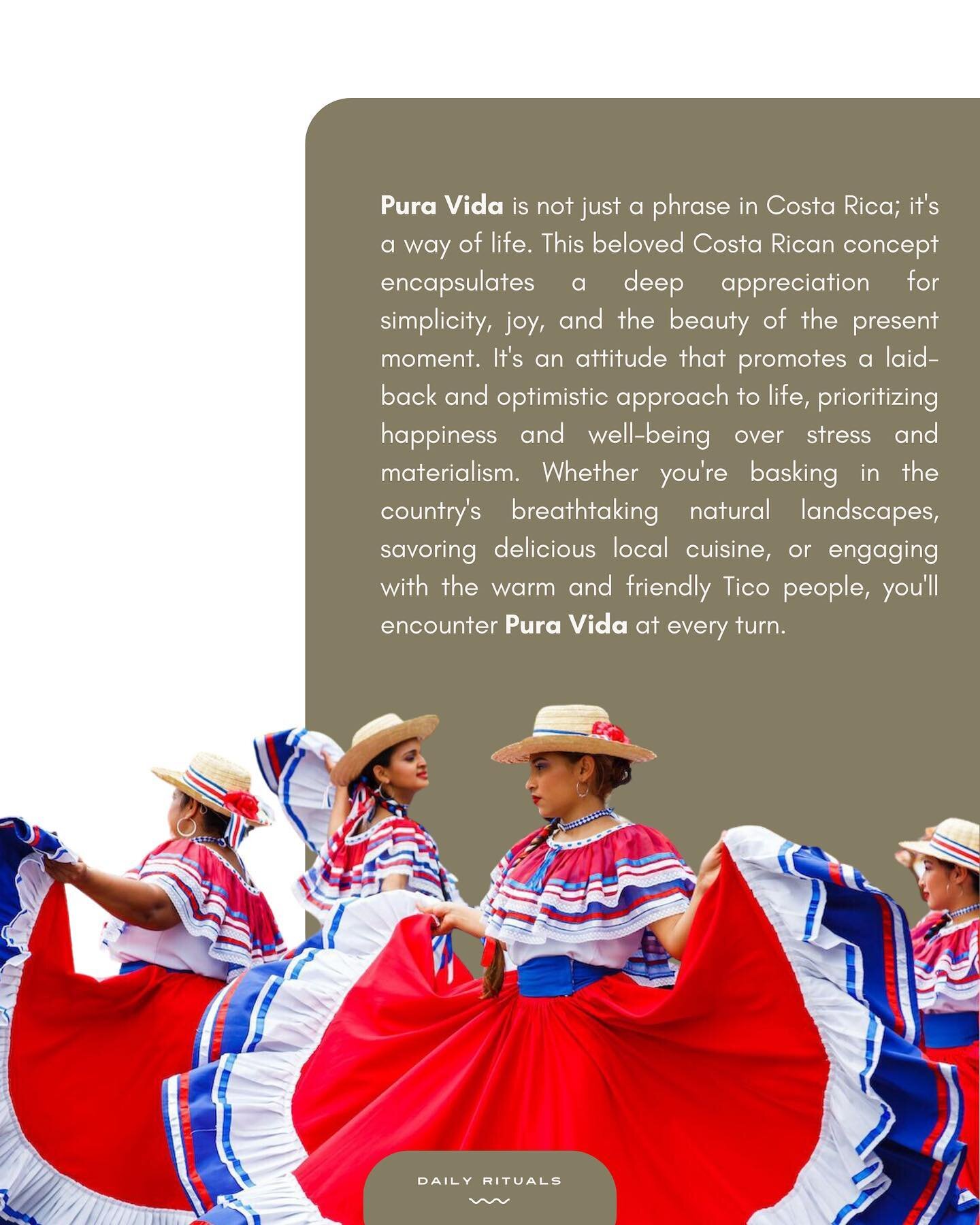 Pura Vida is not just a phrase in Costa Rica; it's a way of life. This beloved Costa Rican concept encapsulates a deep appreciation for simplicity, joy, and the beauty of the present moment. It's an attitude that promotes a laid-back and optimistic a