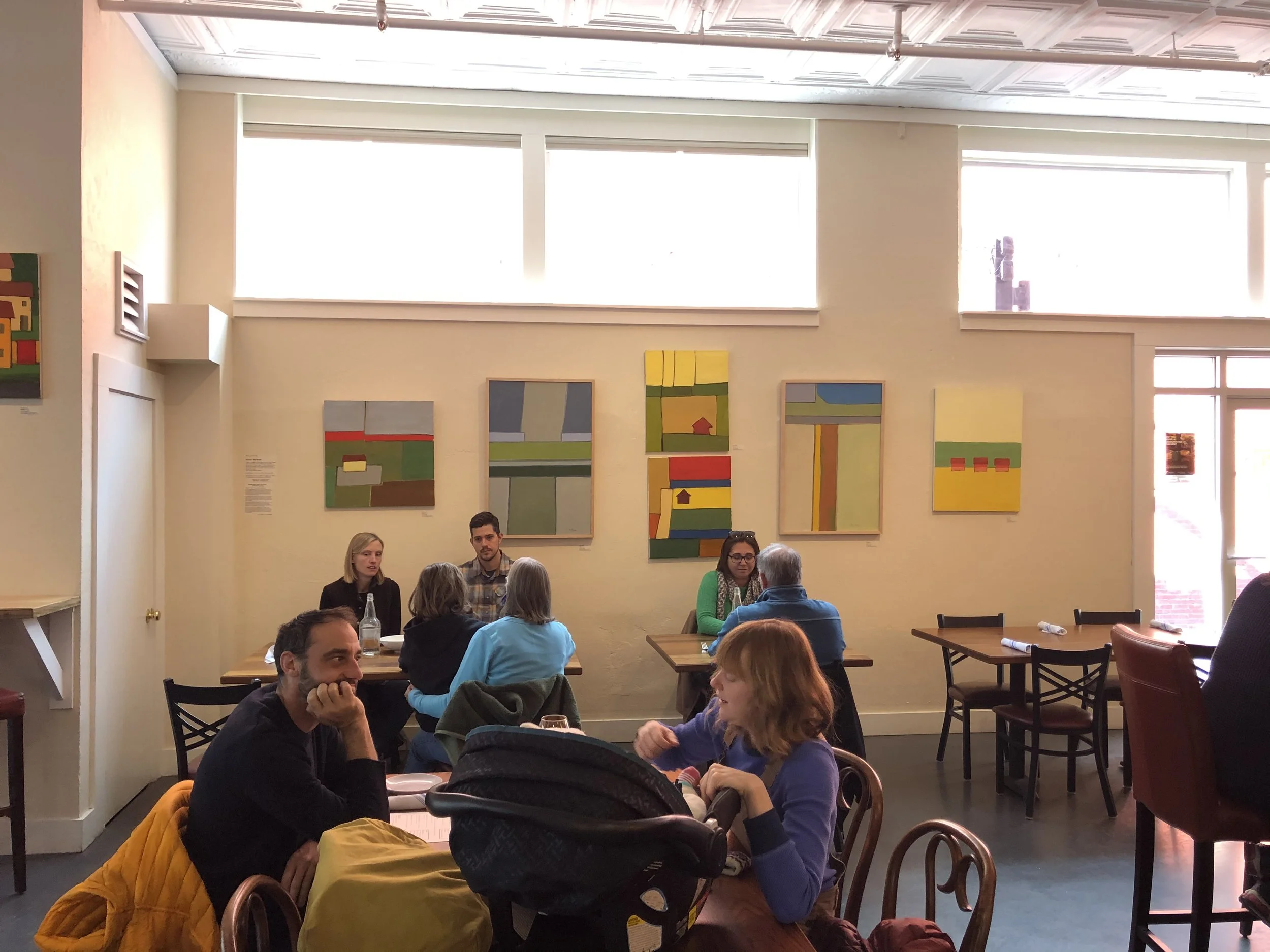 Ray Brown: Post-Stroke Italian Tower Paintings Ancora I at AR Market g