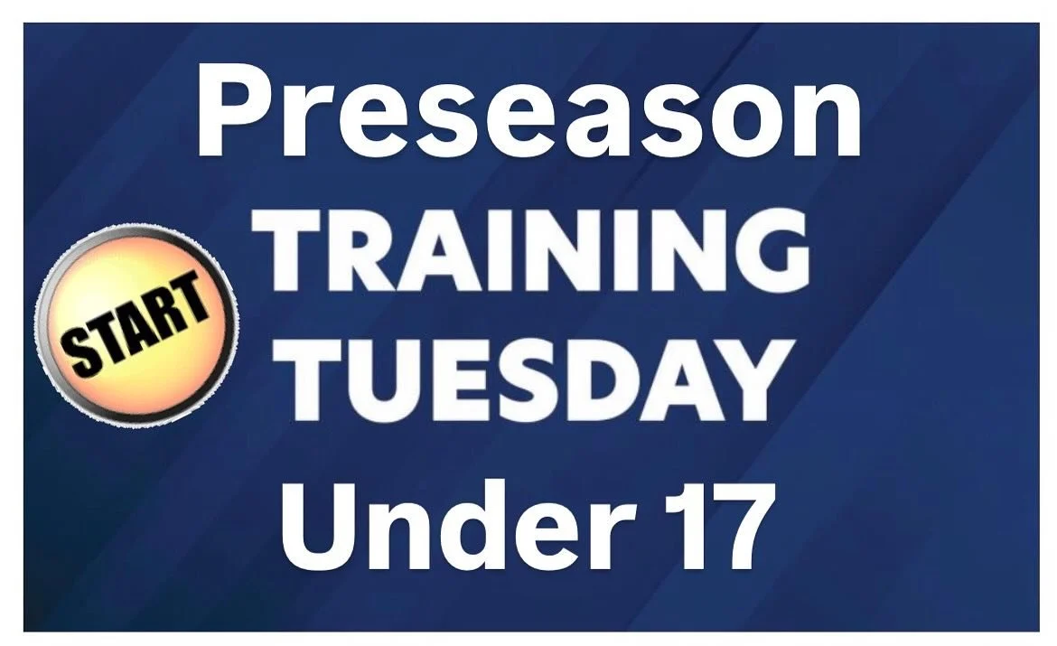 ⭐️⭐️ N E W S F L A S H ⭐️⭐️

We&rsquo;re excited to announce that U17 Boys pre-season training will commence on Tuesday, 18 November.

Training Details:
Days: Every Tuesday and Thursday
Time: 4:00pm &ndash; 5:30pm

Focus for the 8 sessions before Chr