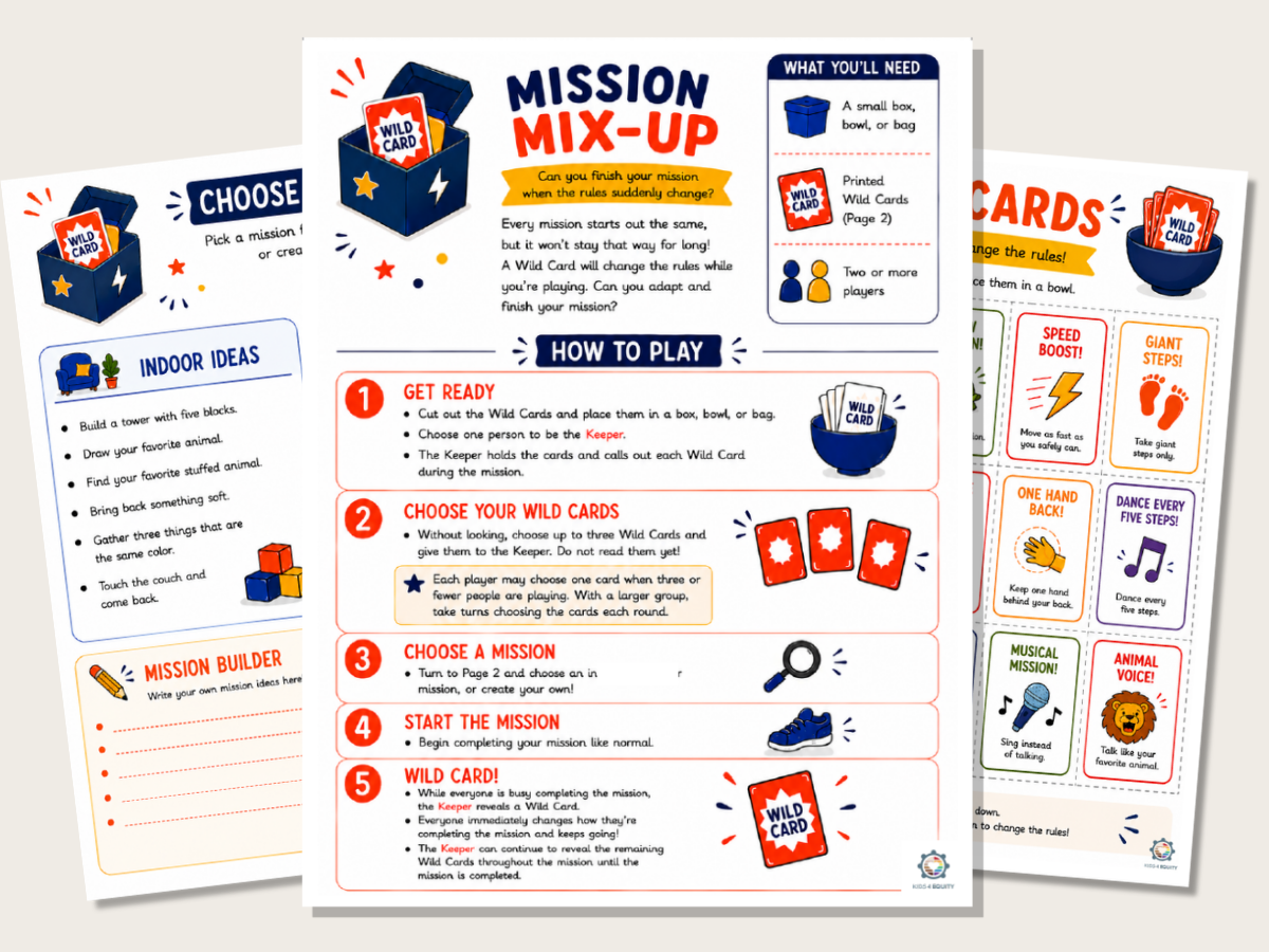 Activity Mission Mix-Up Challenge