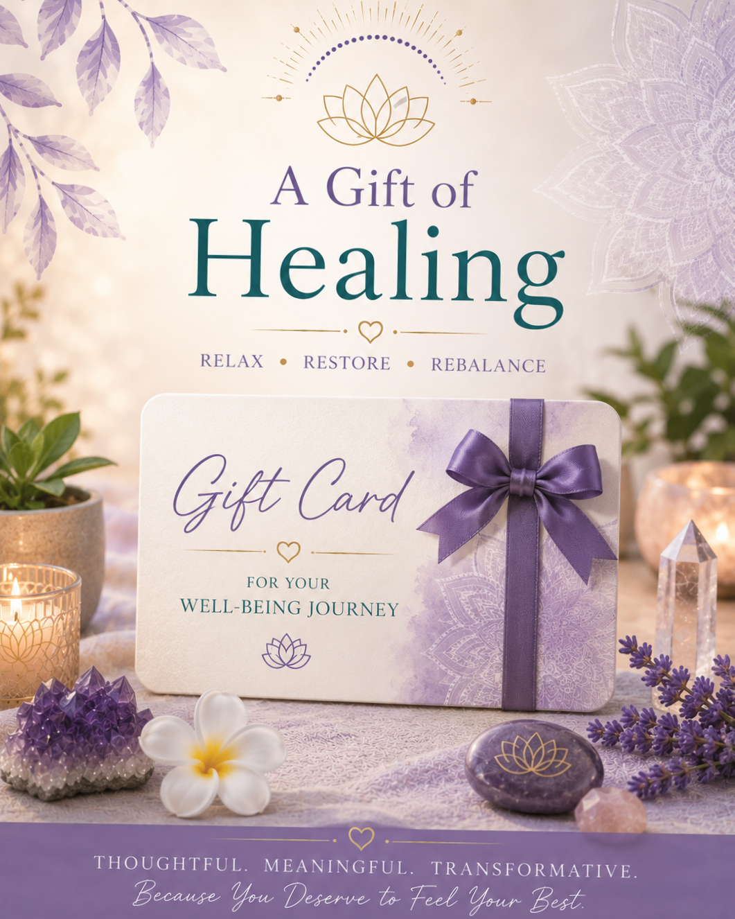 Give the Gift of Rest, Renewal & Transformation