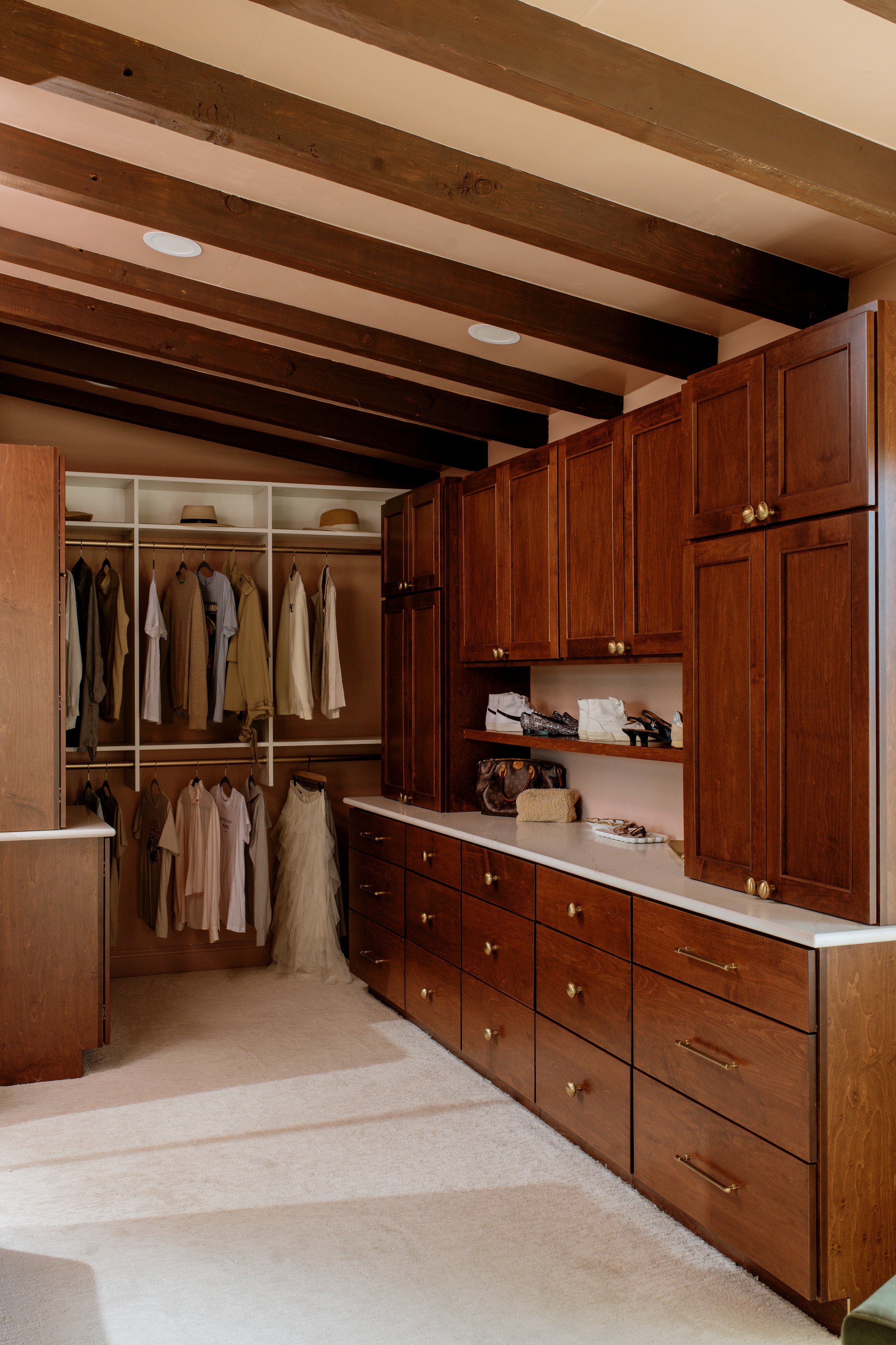 Custom closet storage