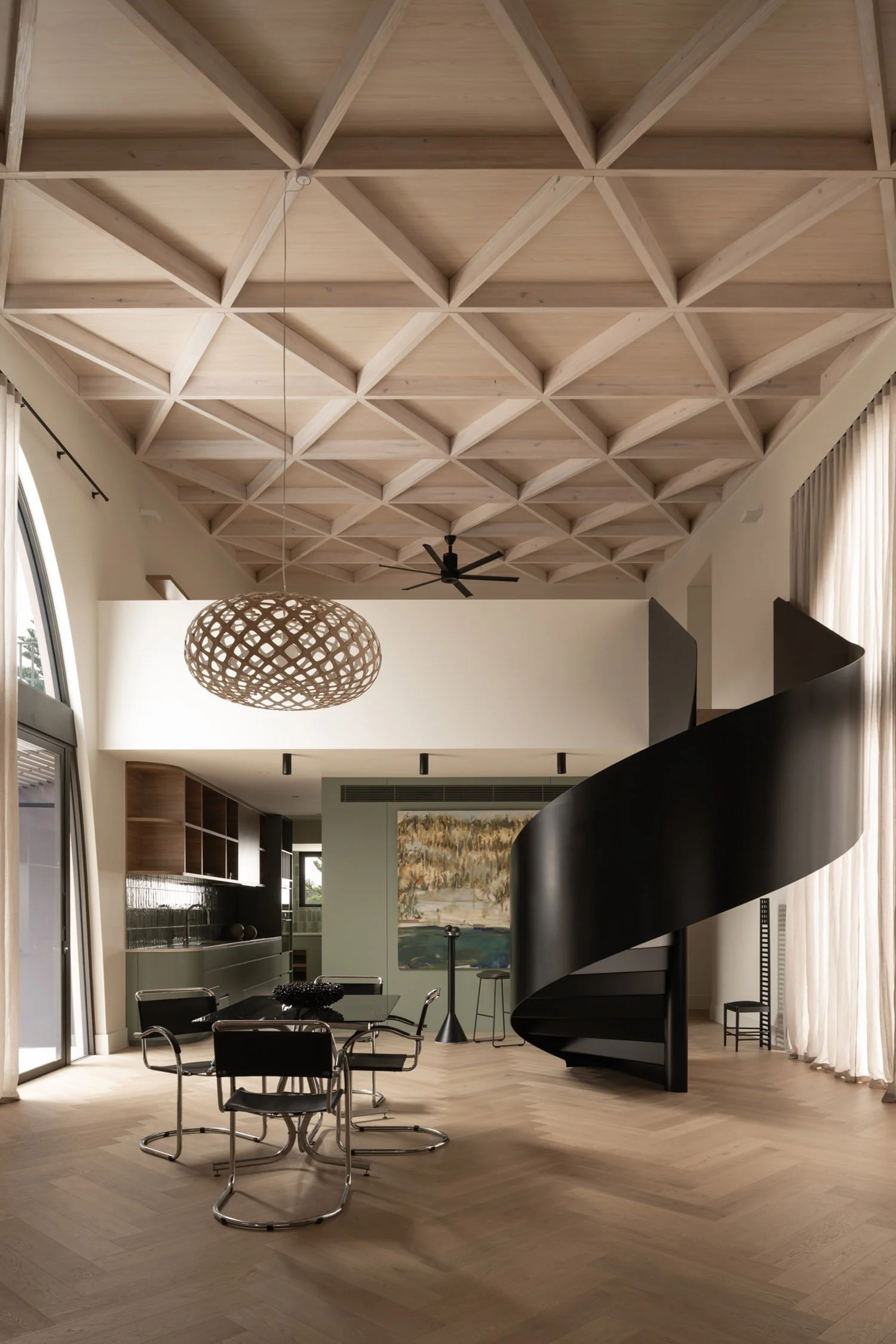 north-fremantle-maek-custom-home-spiral-staircase-vaulted-ceiling.jpg