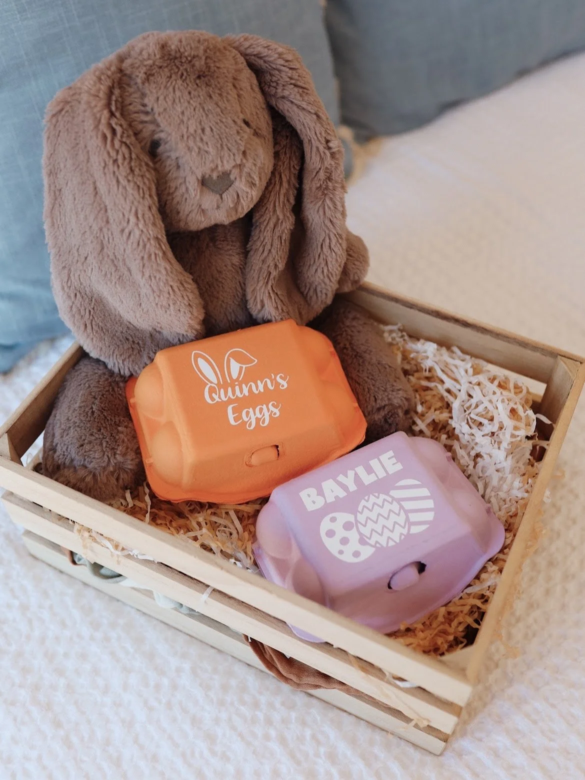 Easter favourites 🤍 personalised cartons still available on our website or DM to order.