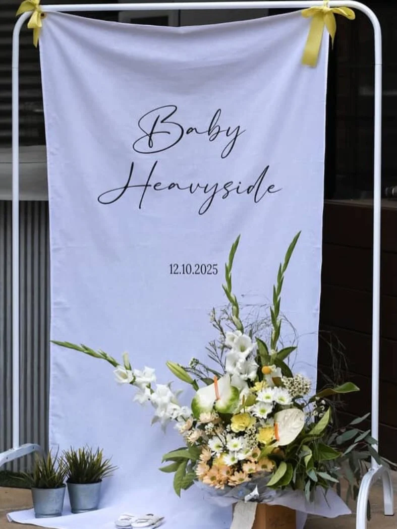 Don&rsquo;t forget your fabric welcome sign for your next event &hearts;️