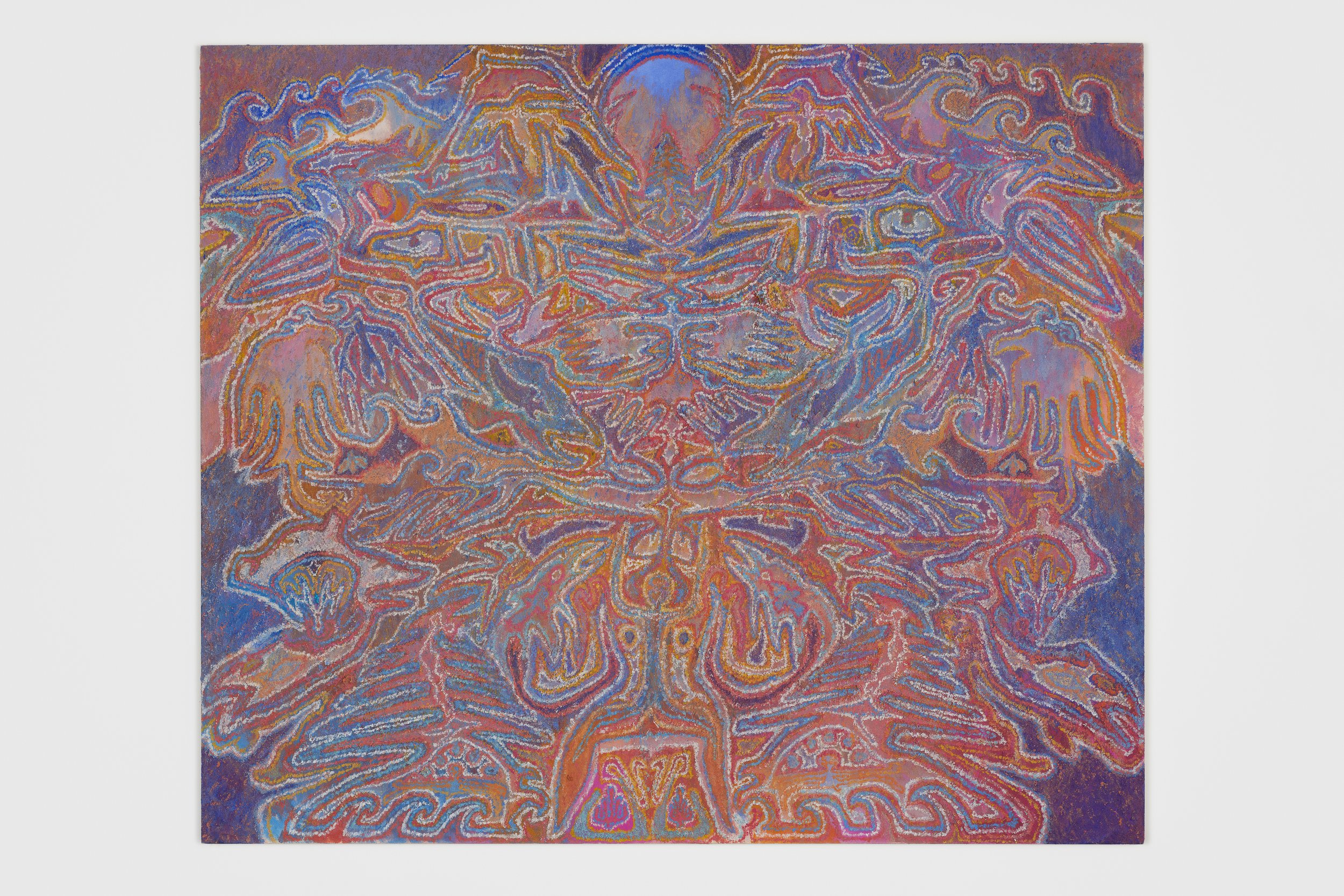 "Global Power(Salmon)" / 55"x65" / acrylic, pumice on canvas
