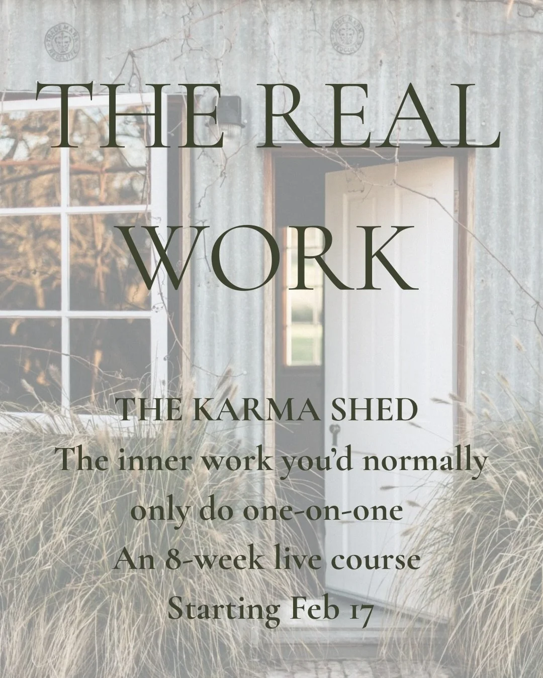 Some of the most important inner work doesn&rsquo;t happen quickly or publicly.

It happens when you&rsquo;re willing to look at the patterns shaping your life &mdash; without trying to fix yourself or bypass what&rsquo;s uncomfortable.

The Karma Sh