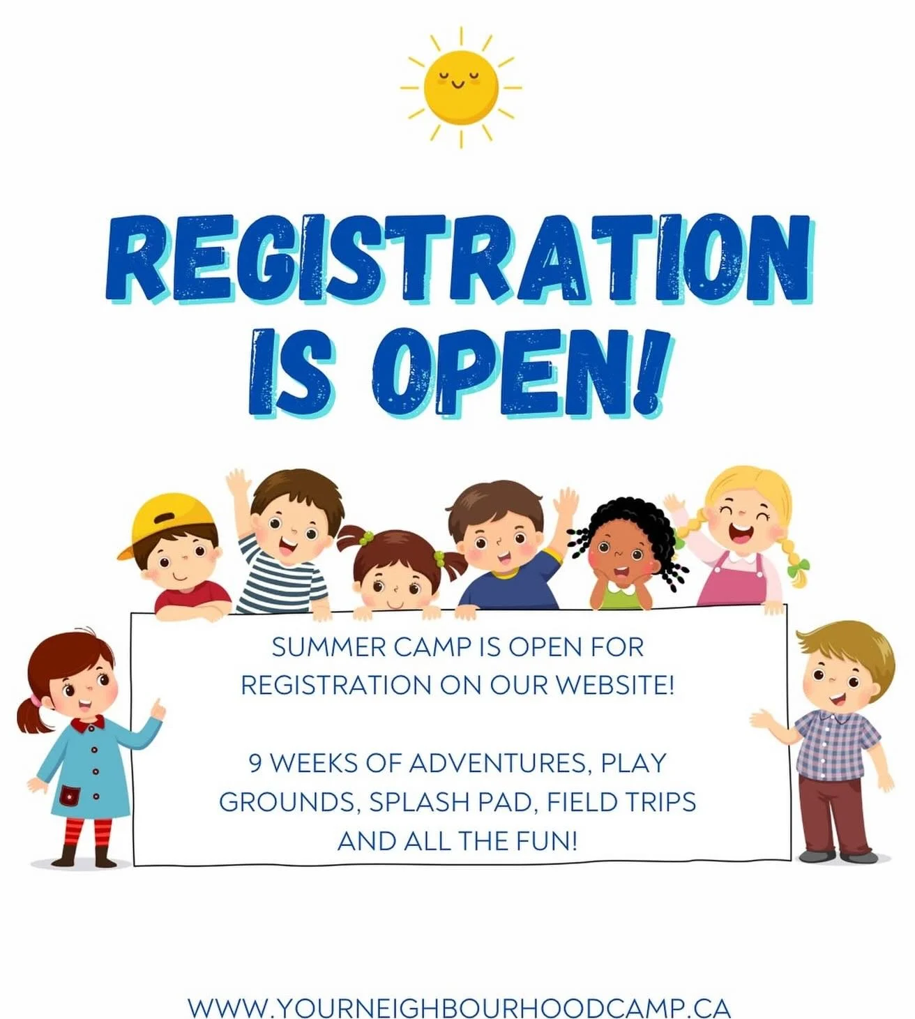 Don&rsquo;t miss out on Early Bird Registration for Your Neighbourhood Camp!
🌞 9 weeks of summer fun for all ages
🎨 Games, outdoor play, themed activities &amp; unforgettable memories
📍 Located at King&rsquo;s University College, London, Ontario

