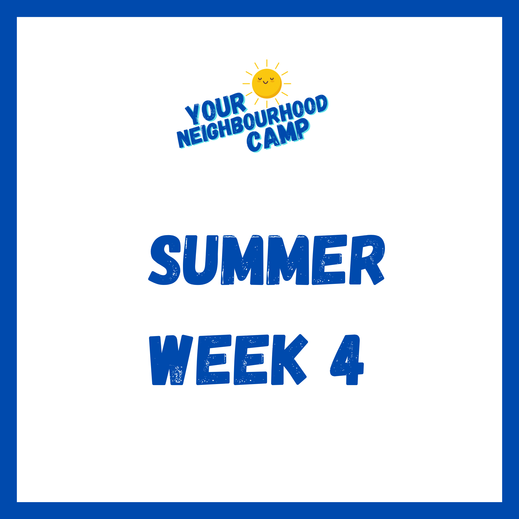 Summer Camp Week 4 July 20-July 24 2026