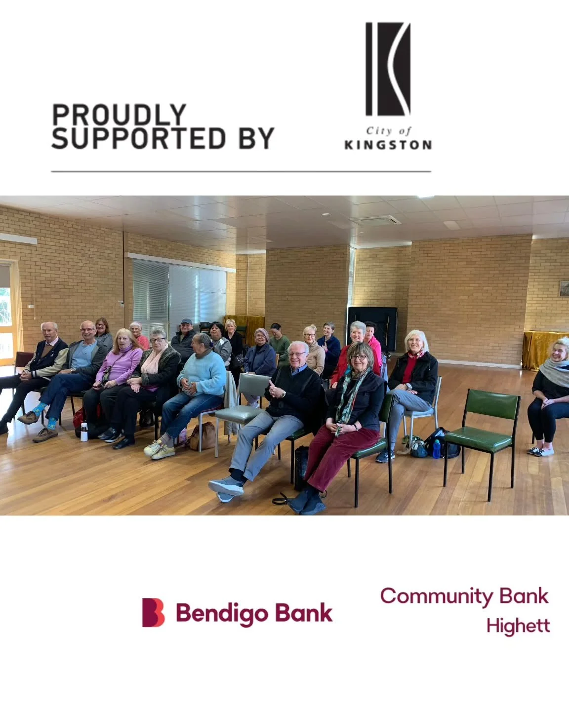 Free Finding Your Voice Program proudly supported by Kingston City Council and Community Bank Highett

This week we&rsquo;ll be singing some uplifting favourites, including:
🎵 The Lion Sleeps Tonight &ndash; The Tokens
🎵 Do You Love Me &ndash; The 