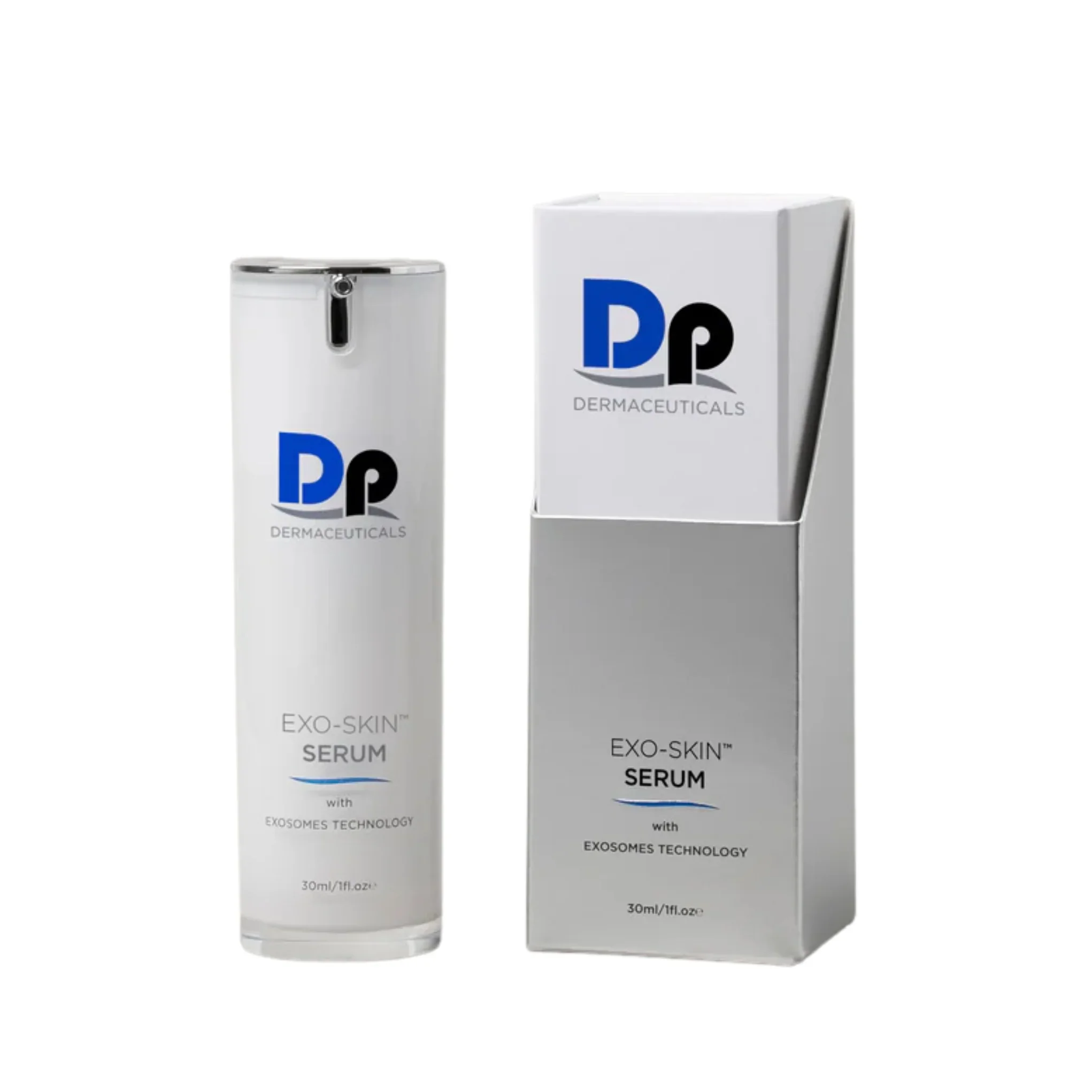 DPDermaceutical_ExoSkinSerum_ProductWithBox_2042x2042_crop_center.webp